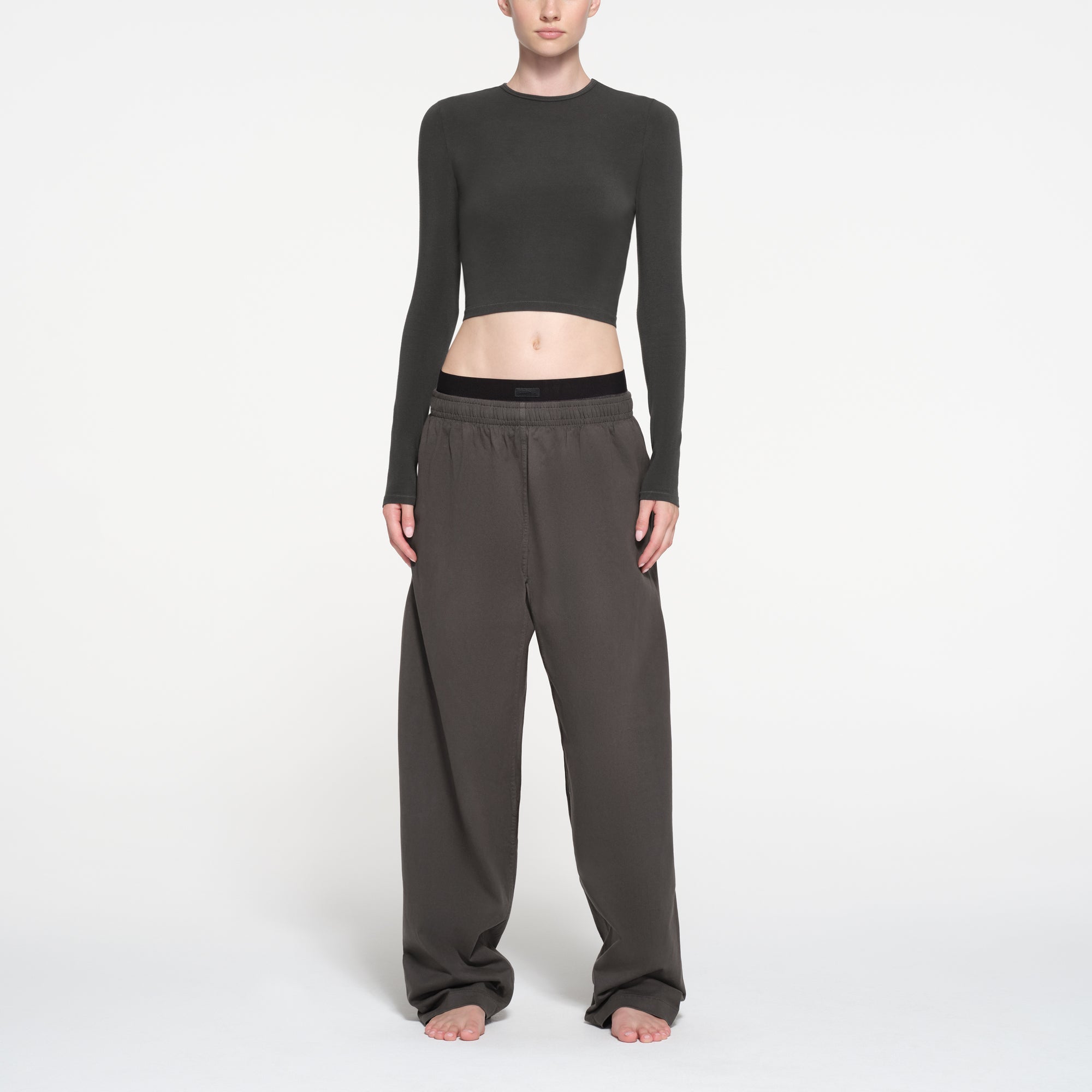 CROPPED LONG SLEEVE T-SHIRT