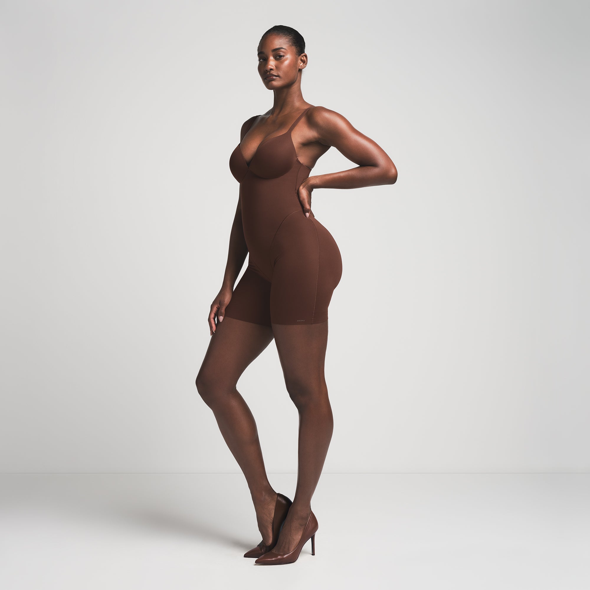PUSH-UP BUTT ENHANCING PADDED MID THIGH BODYSUIT