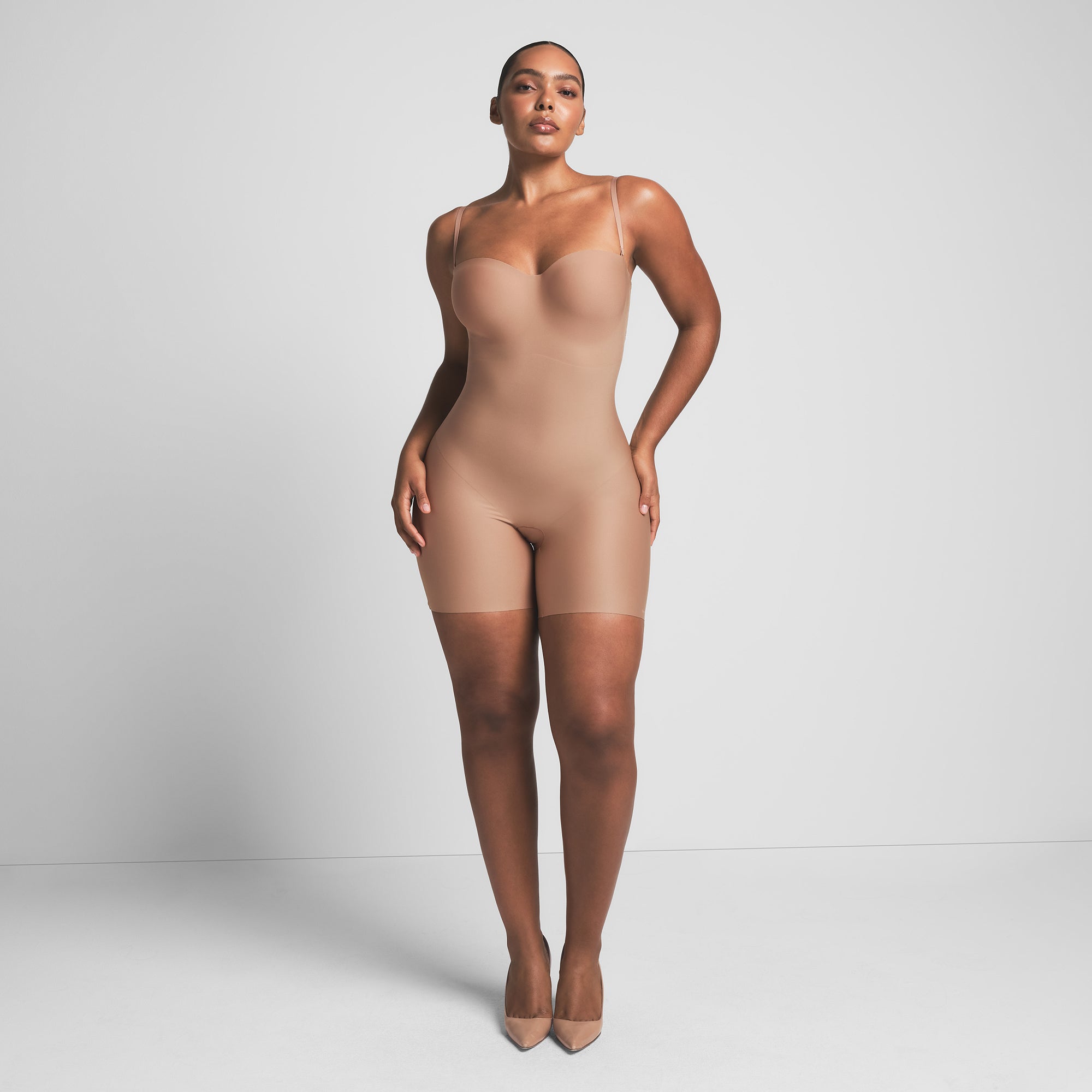 CORE SCULPT UNDERWIRE MID THIGH BODYSUIT
