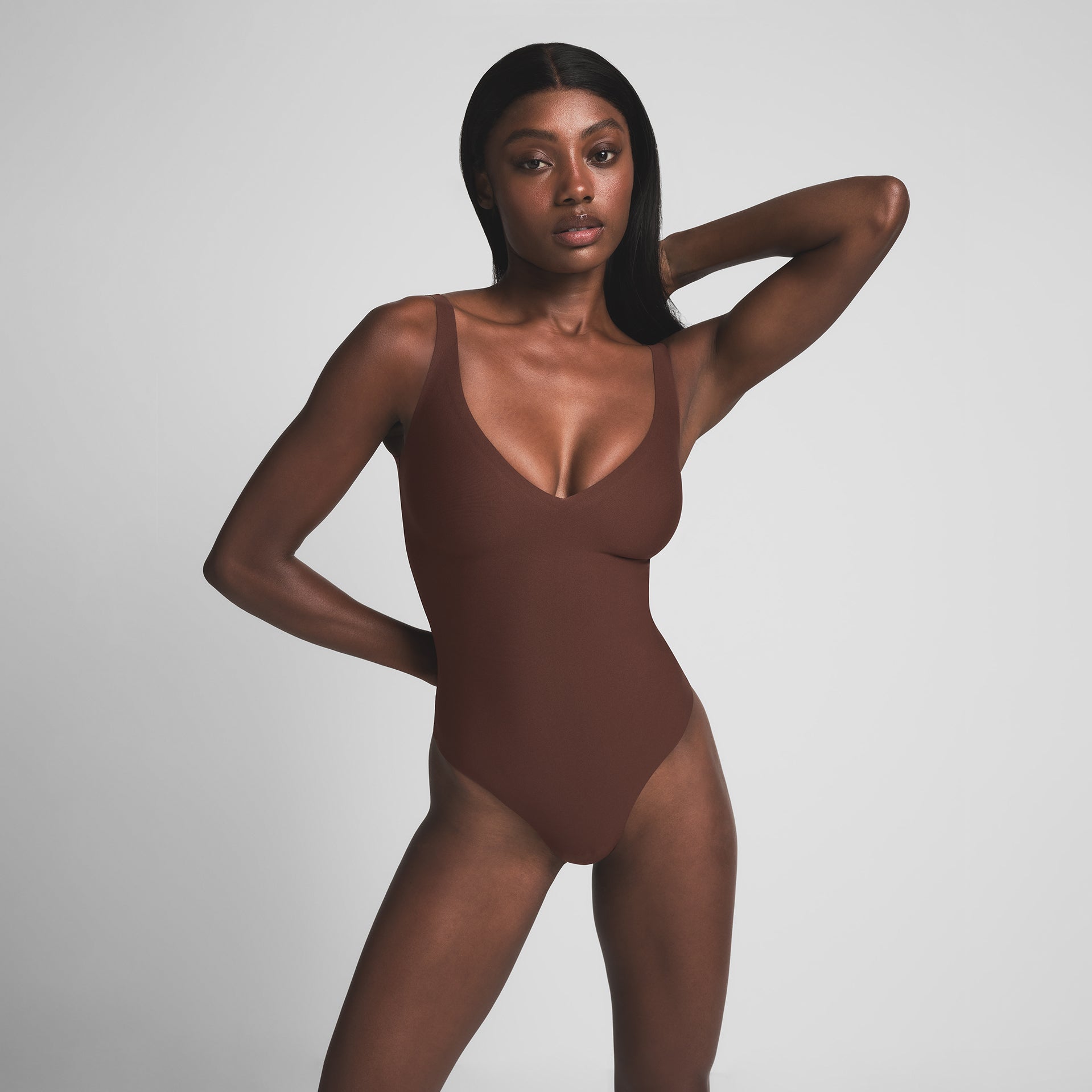 UNLINED PLUNGE THONG BODYSUIT - Image 2