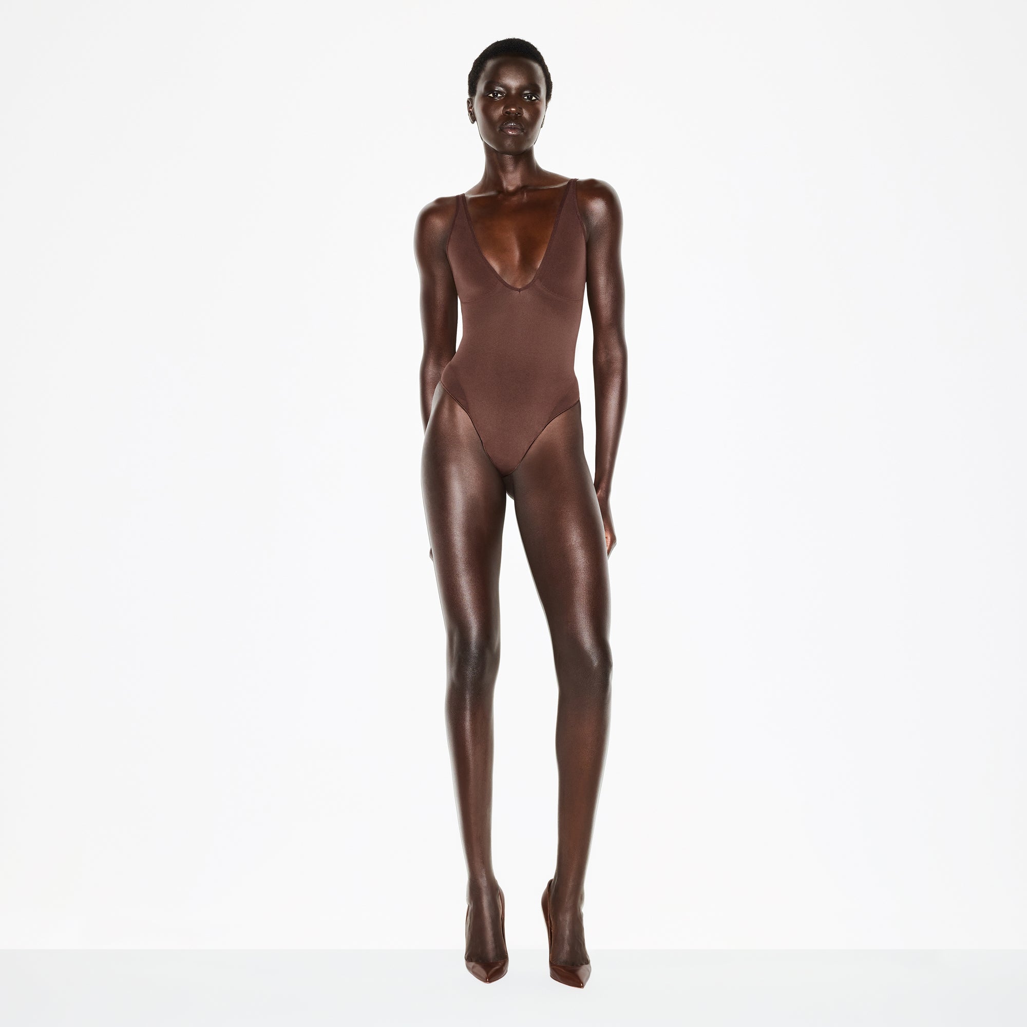 DEEP PLUNGE THONG BODYSUIT - Image 2