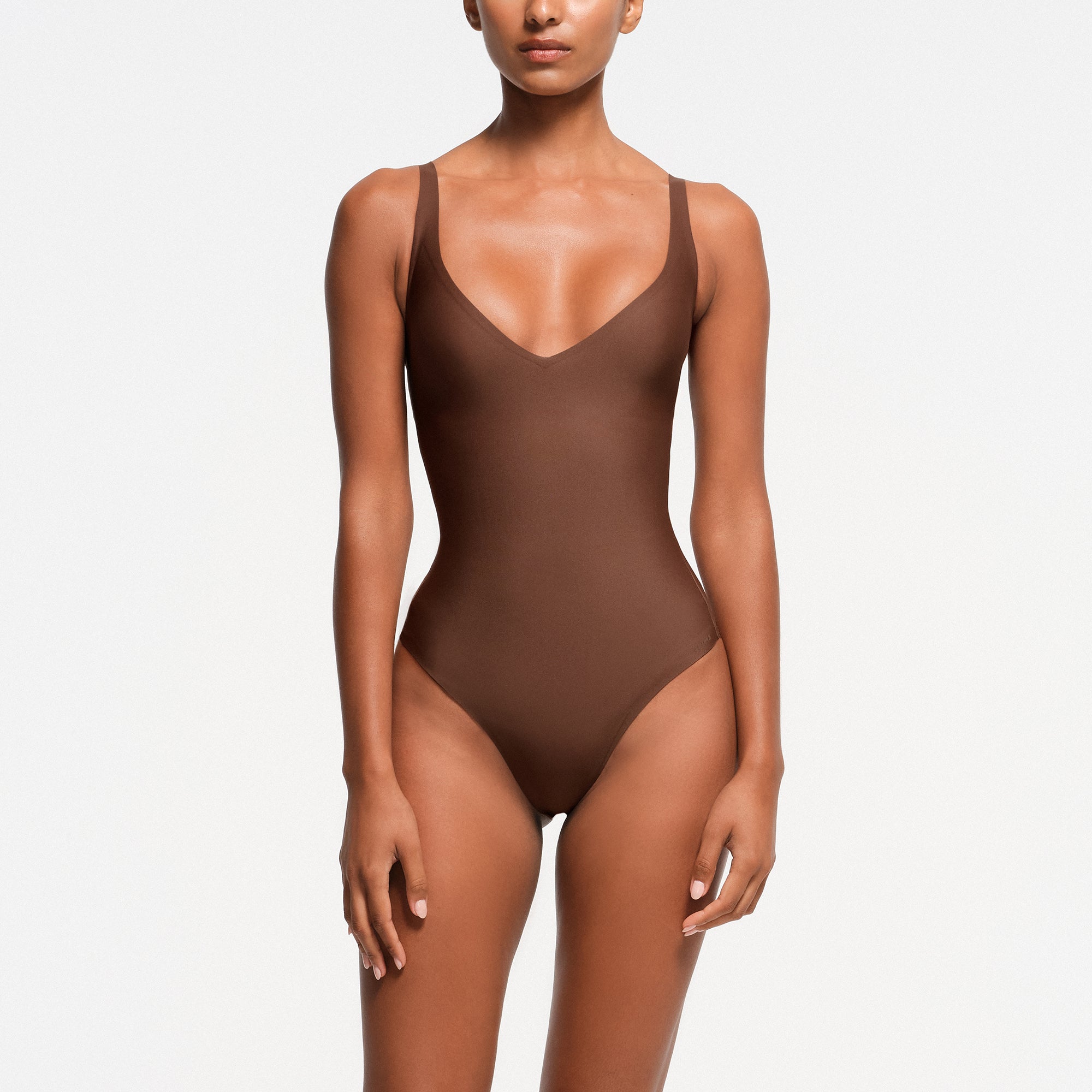 CORE SCULPT PLUNGE THONG BODYSUIT