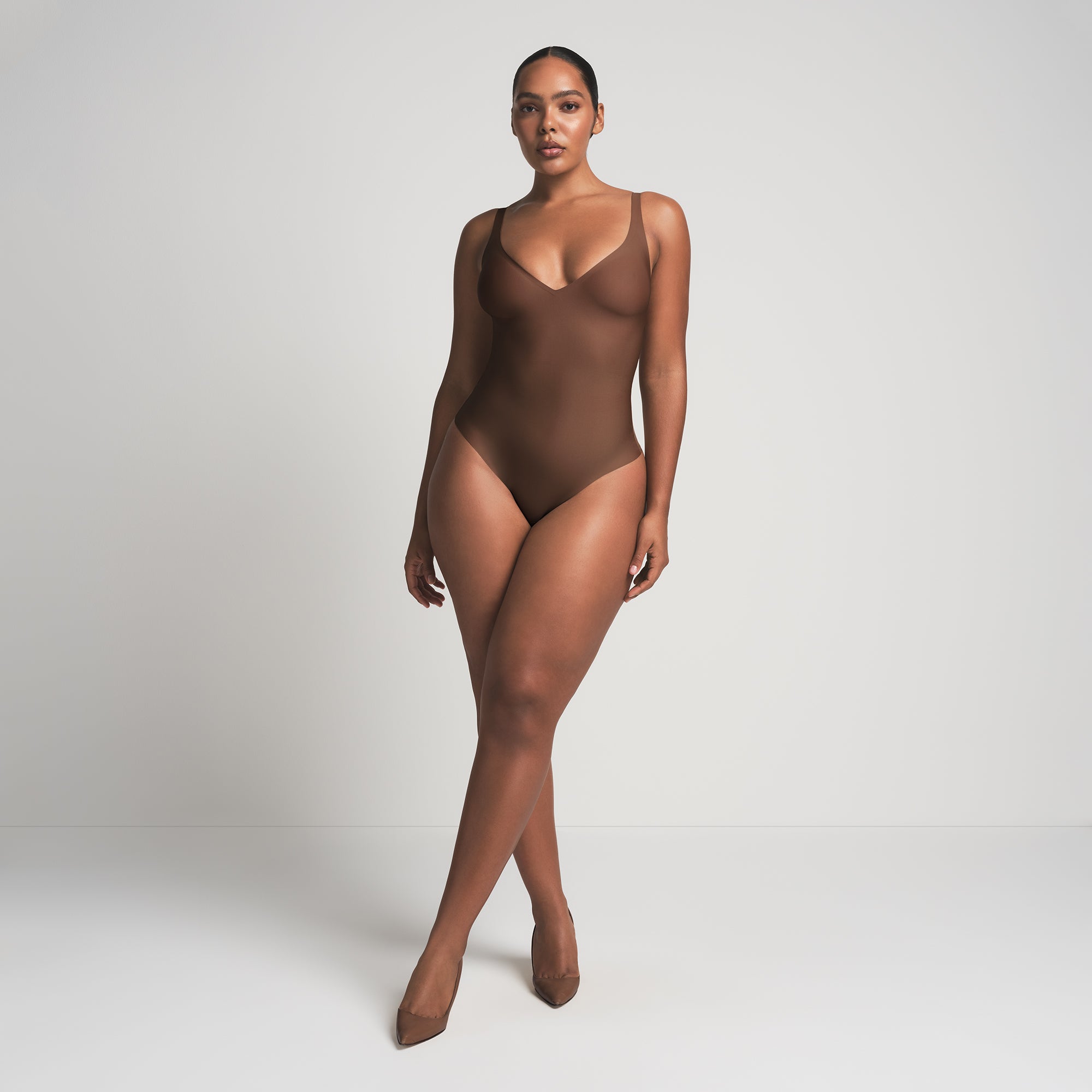 UNLINED PLUNGE THONG BODYSUIT - Image 2