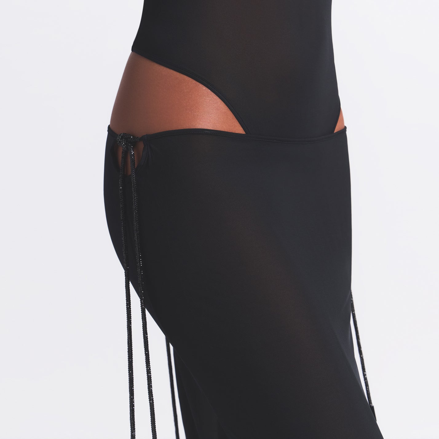 TIE SIDE MIDI SKIRT - Image 2