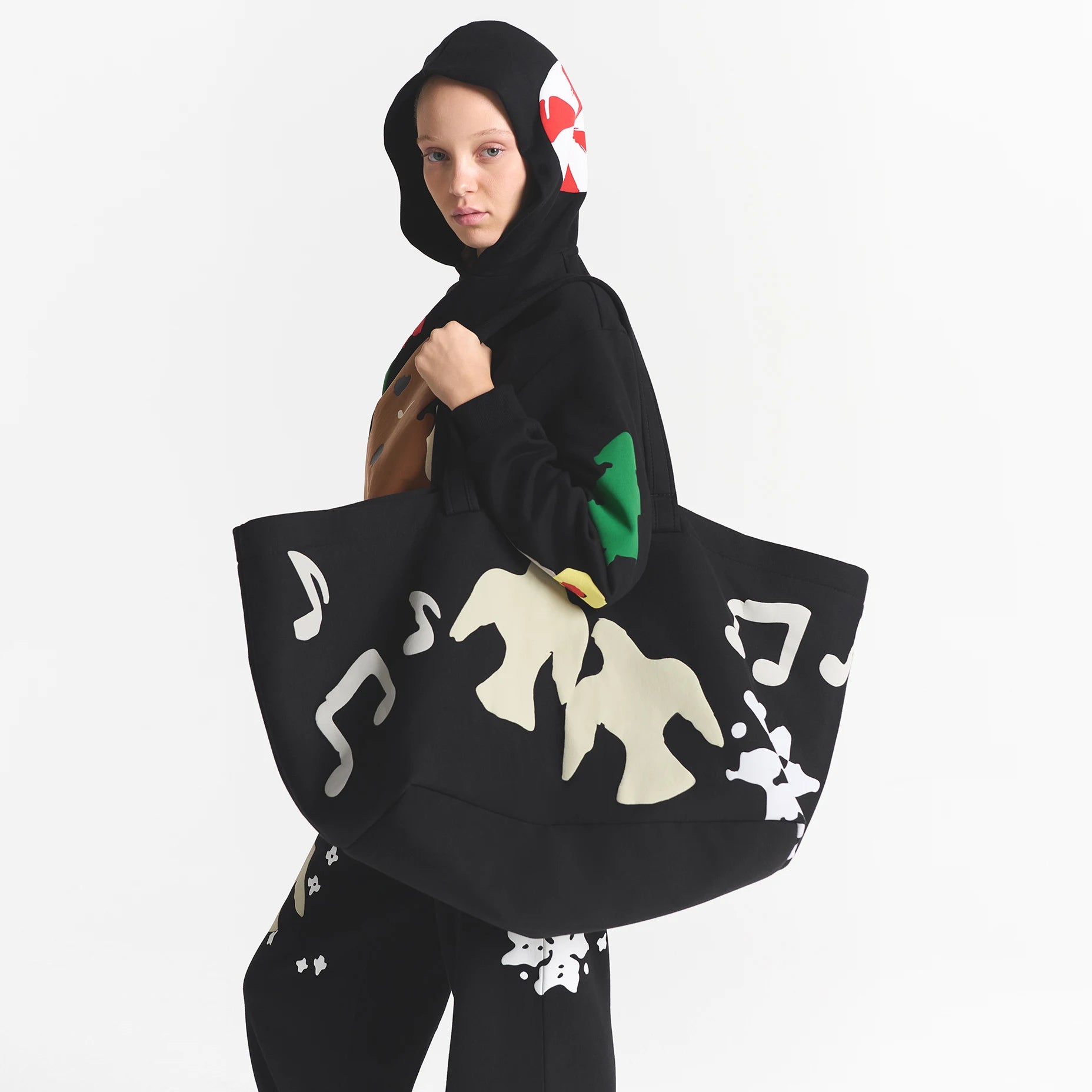 COTTON FLEECE JUMBO TOTE - Image 2
