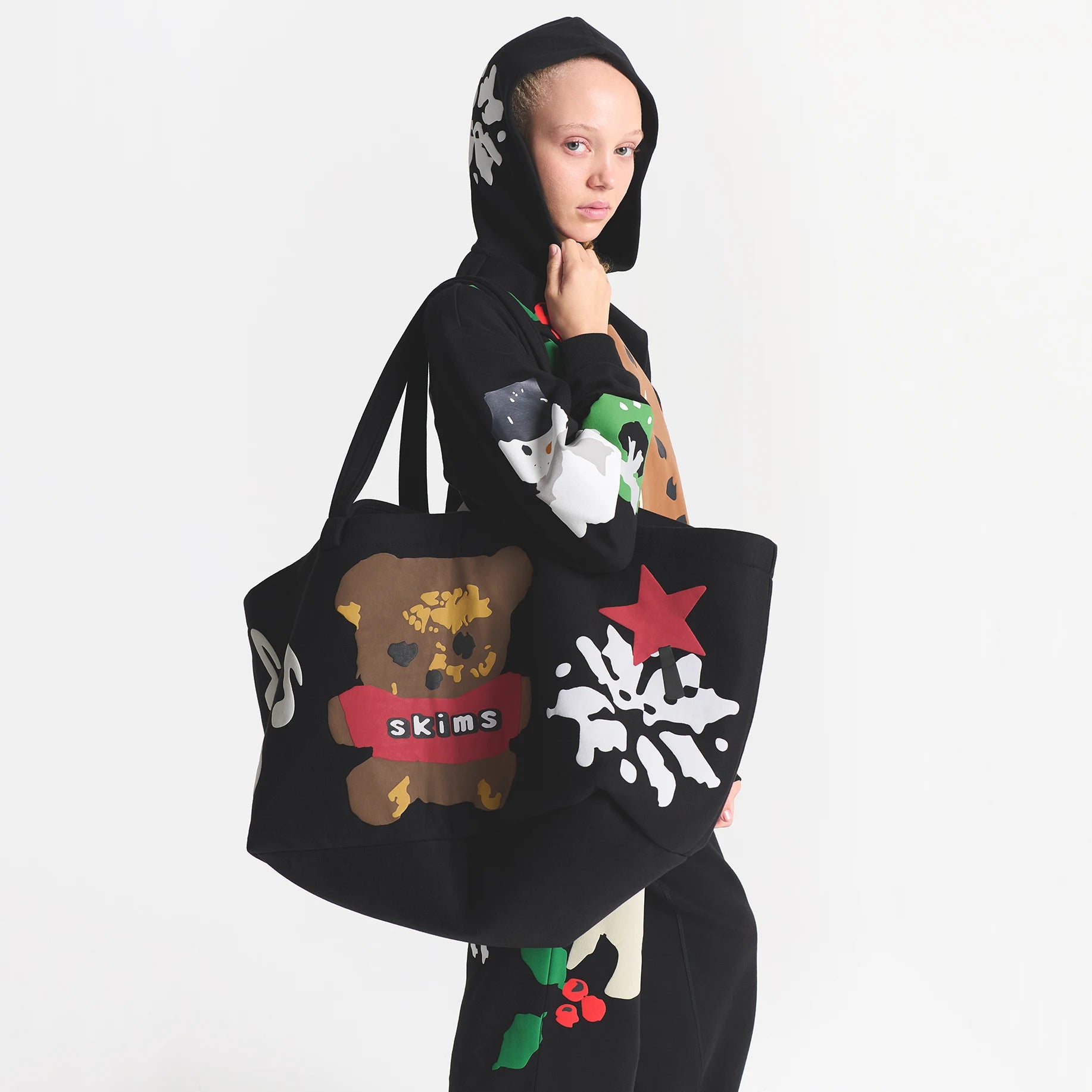 COTTON FLEECE JUMBO TOTE