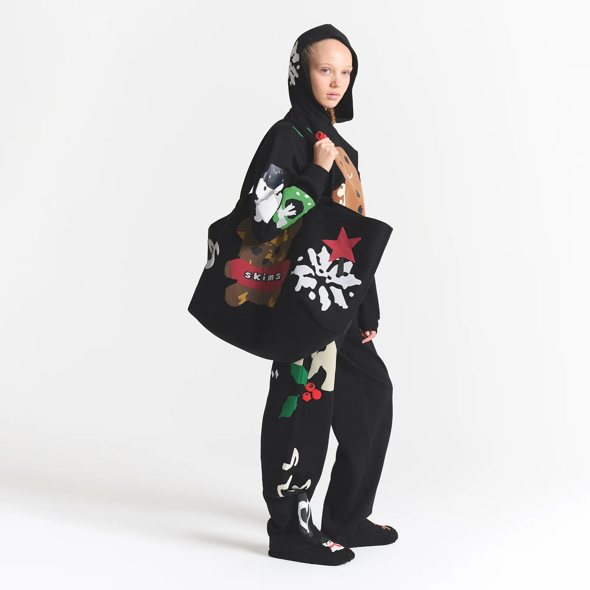 COTTON FLEECE JUMBO TOTE - Image 3