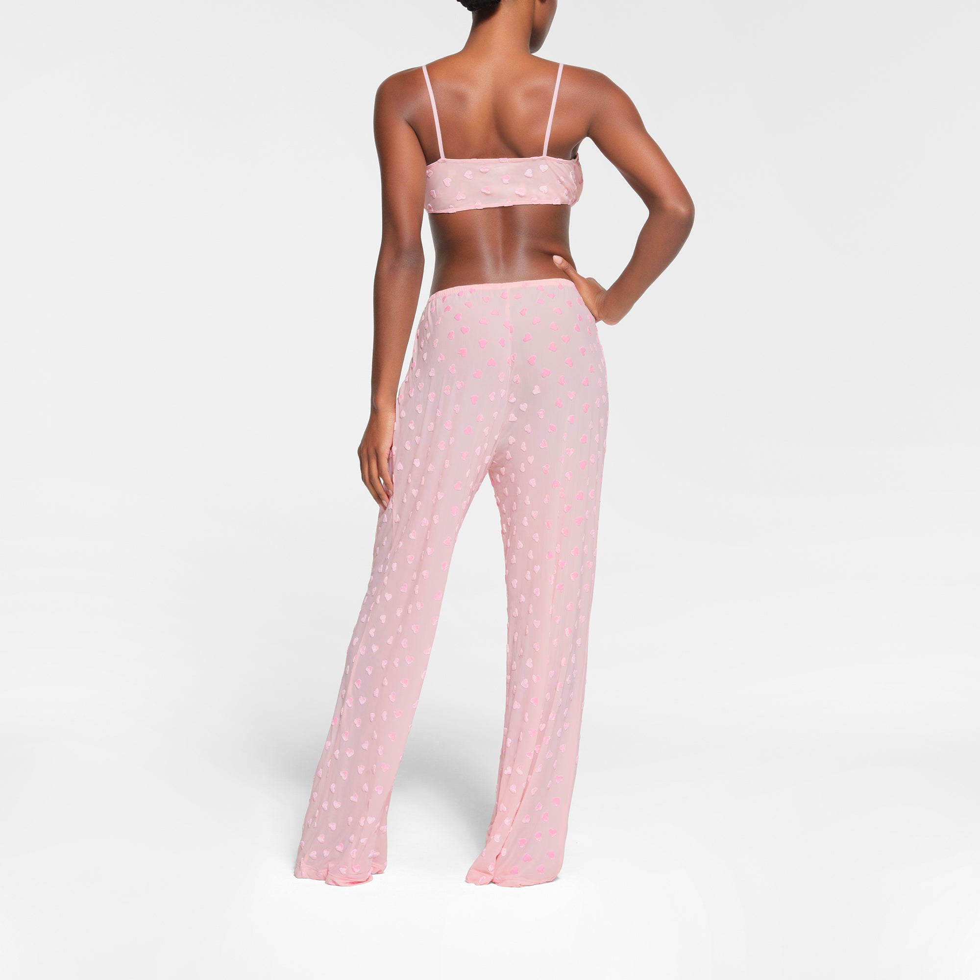 SHEER VELVET TIE FRONT BRALETTE - Image 3