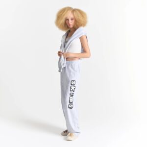 COTTON FLEECE STRAIGHT LEG PANT