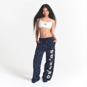 COTTON FLEECE STRAIGHT LEG PANT
