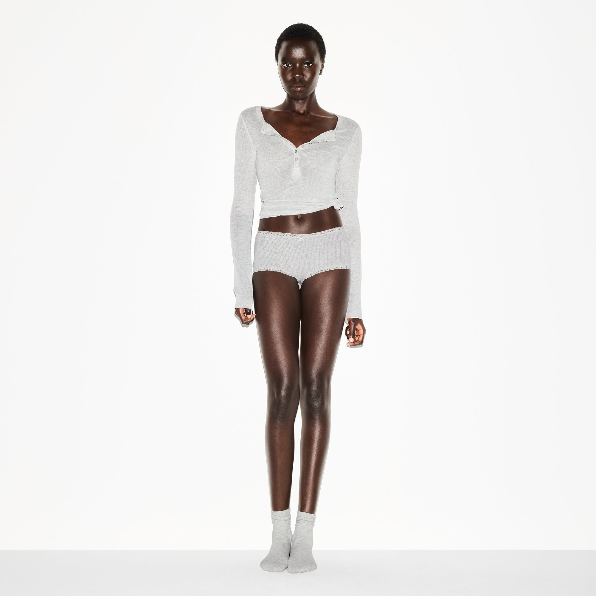 POINTELLE LACE BOY SHORT