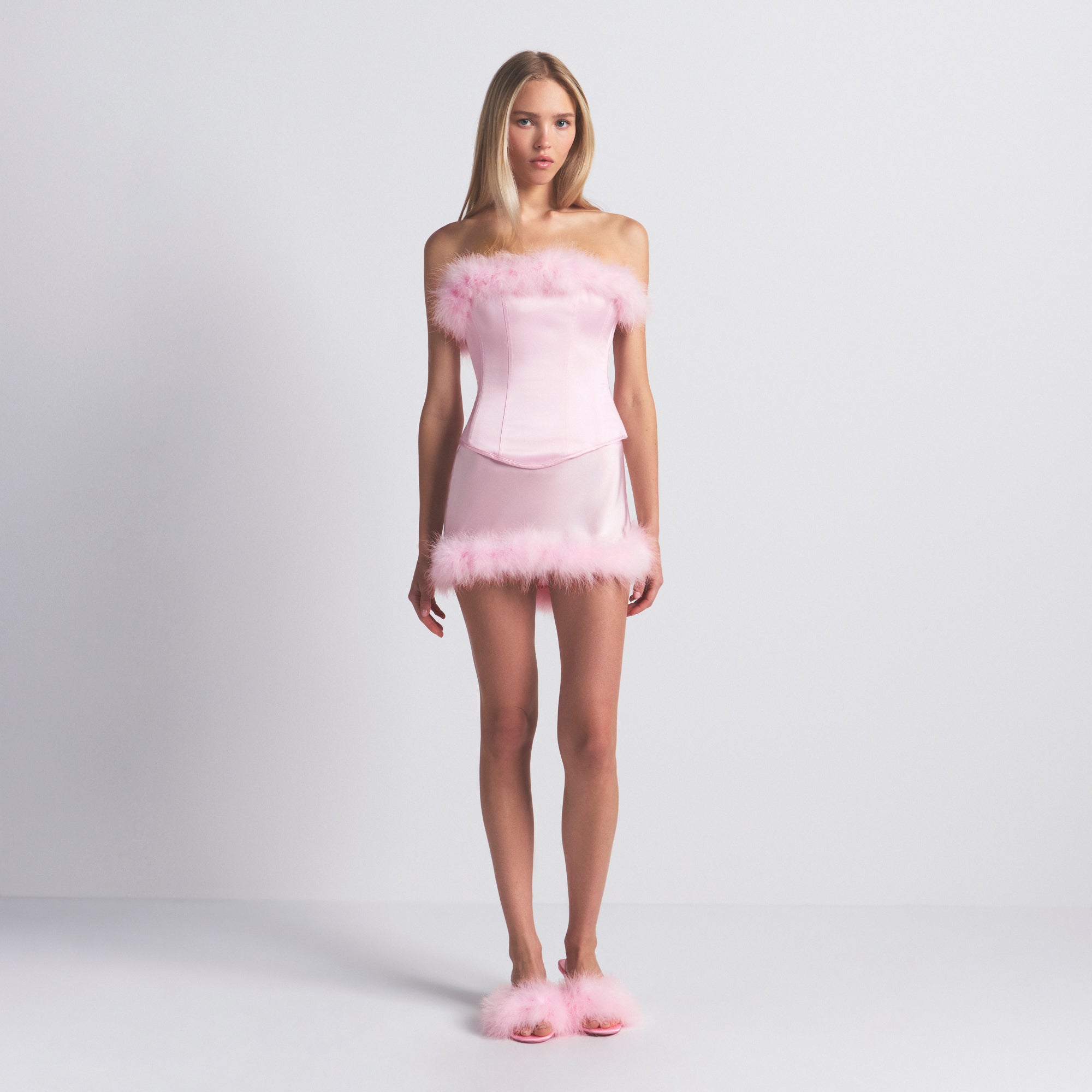 FEATHER TRIM CORSET - Image 2