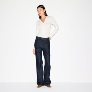 PLUNGE HENLEY BODYSUIT