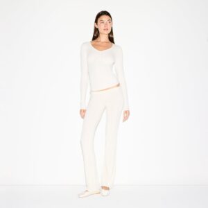 SHIRRED BUST LONG SLEEVE