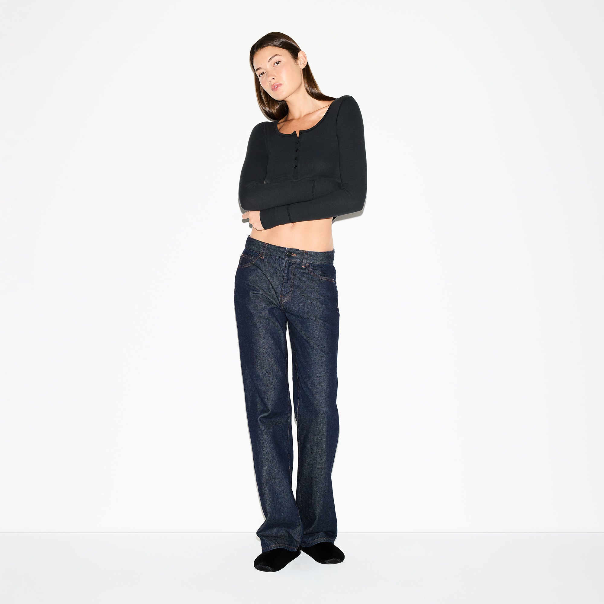 SCOOP NECK HENLEY - Image 2