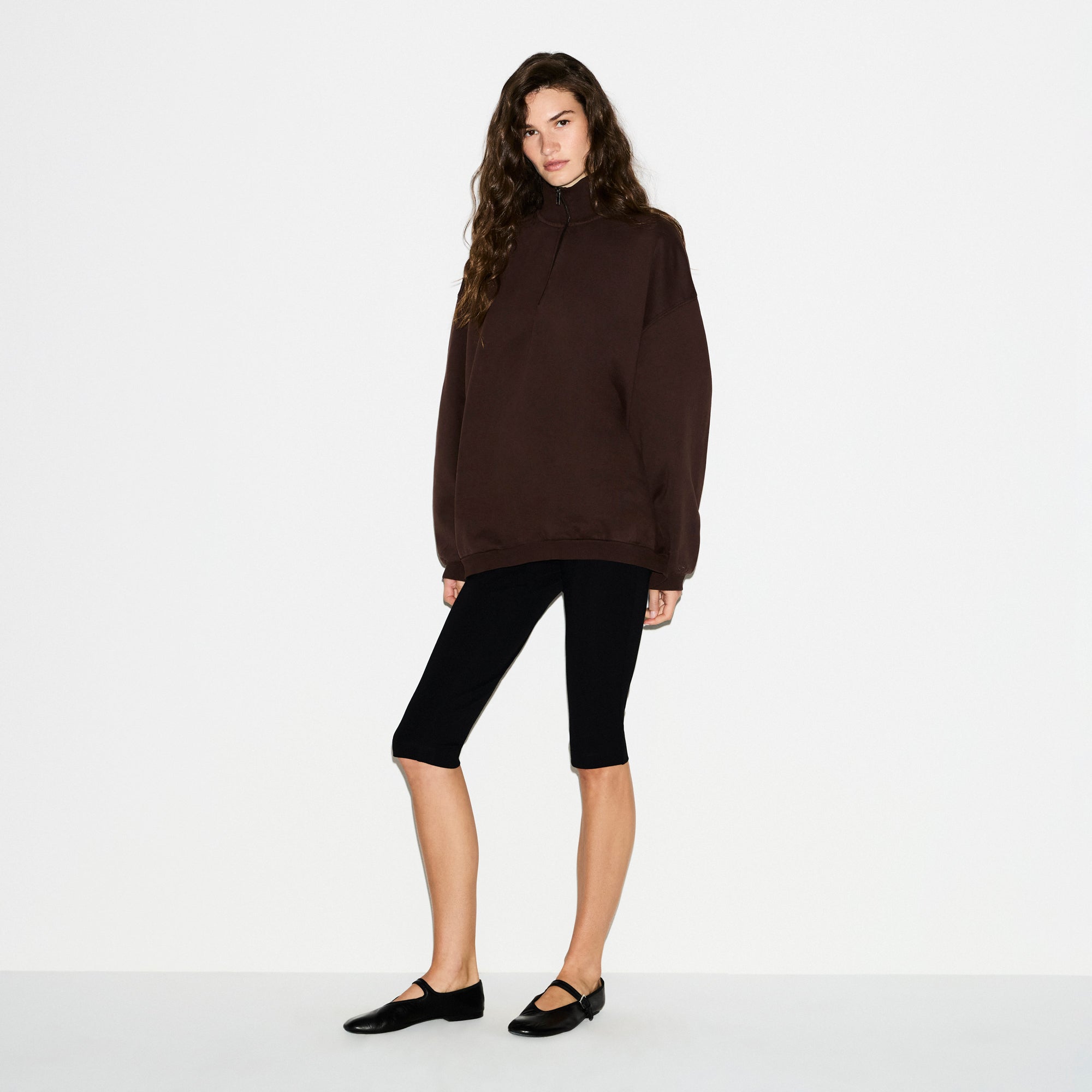 OVERSIZED HALF ZIP