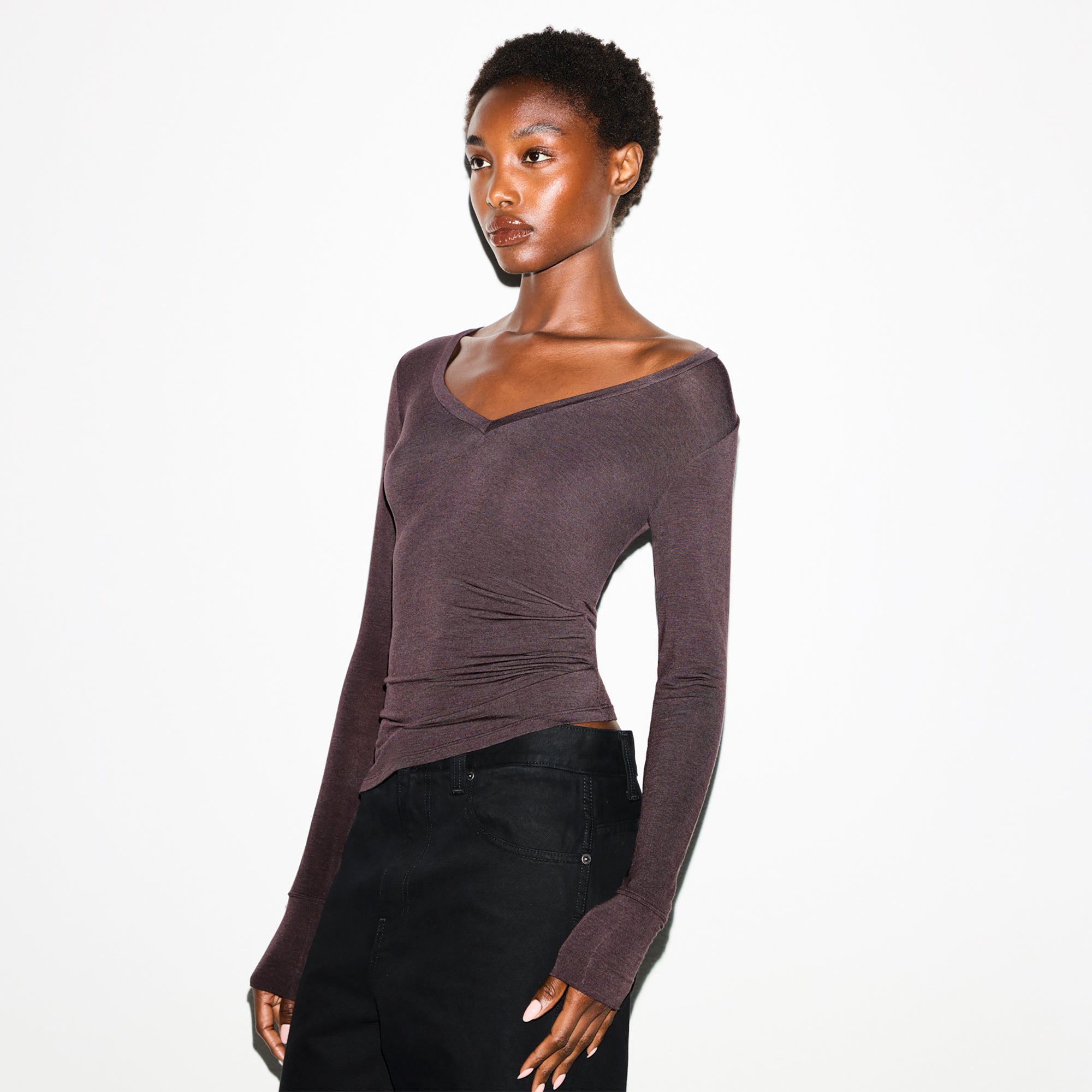 LONG SLEEVE V NECK - Image 3
