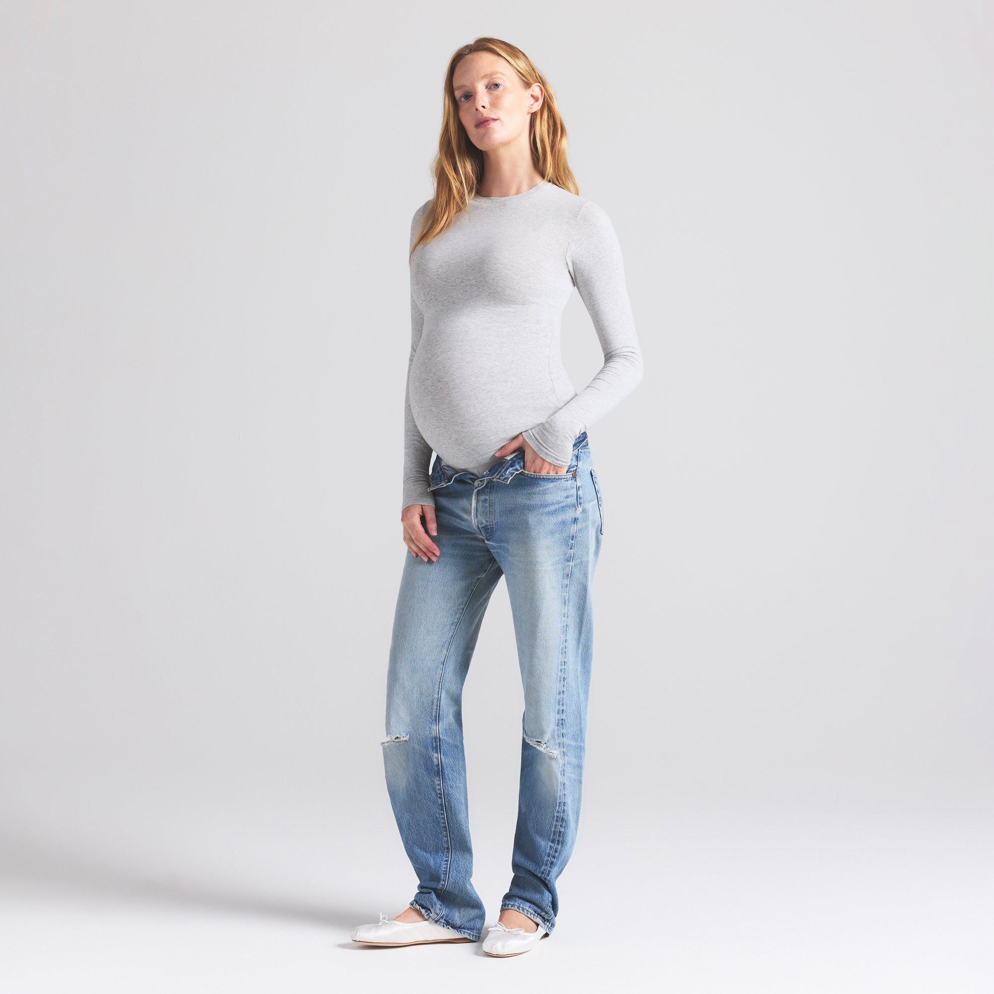 MATERNITY LONG SLEEVE T-SHIRT