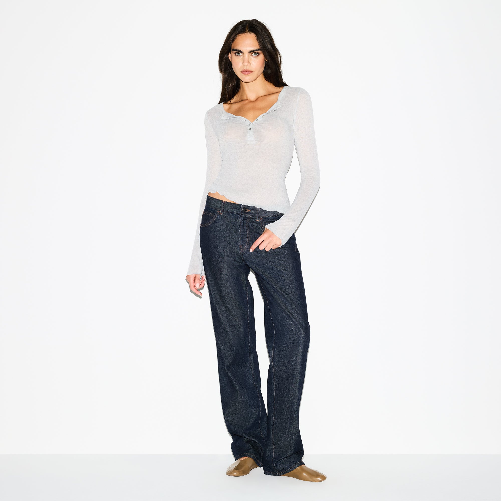 LONG SLEEVE HENLEY