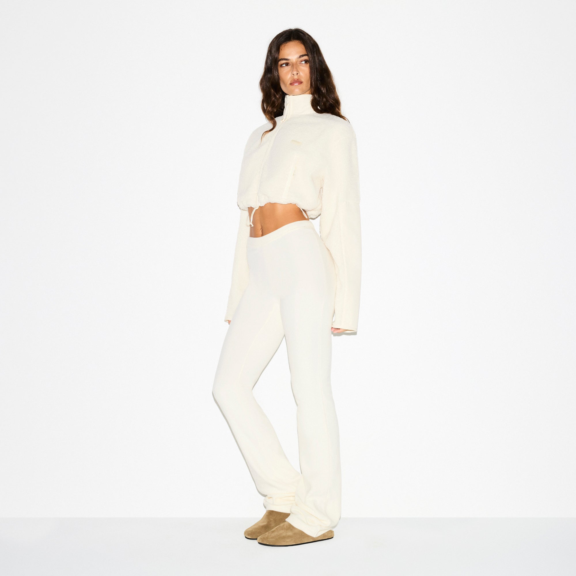 FUNNEL NECK CROPPED JACKET