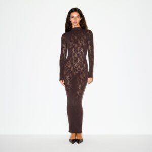 MOCK NECK LONG DRESS