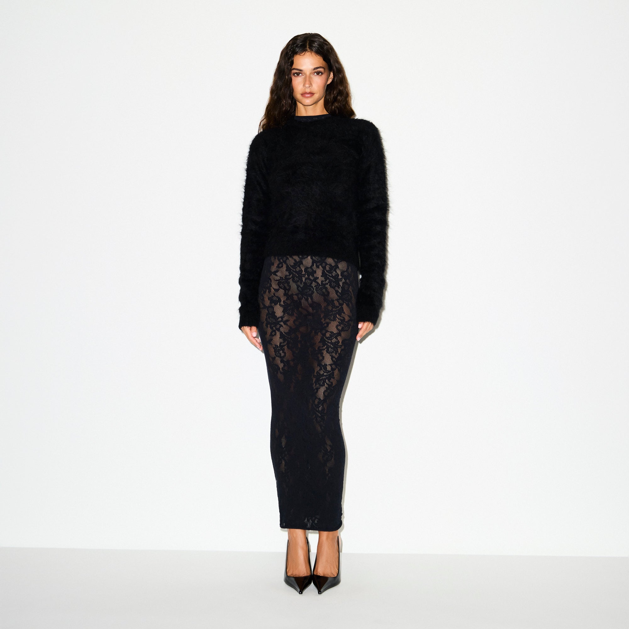 MOCK NECK LONG DRESS - Image 5