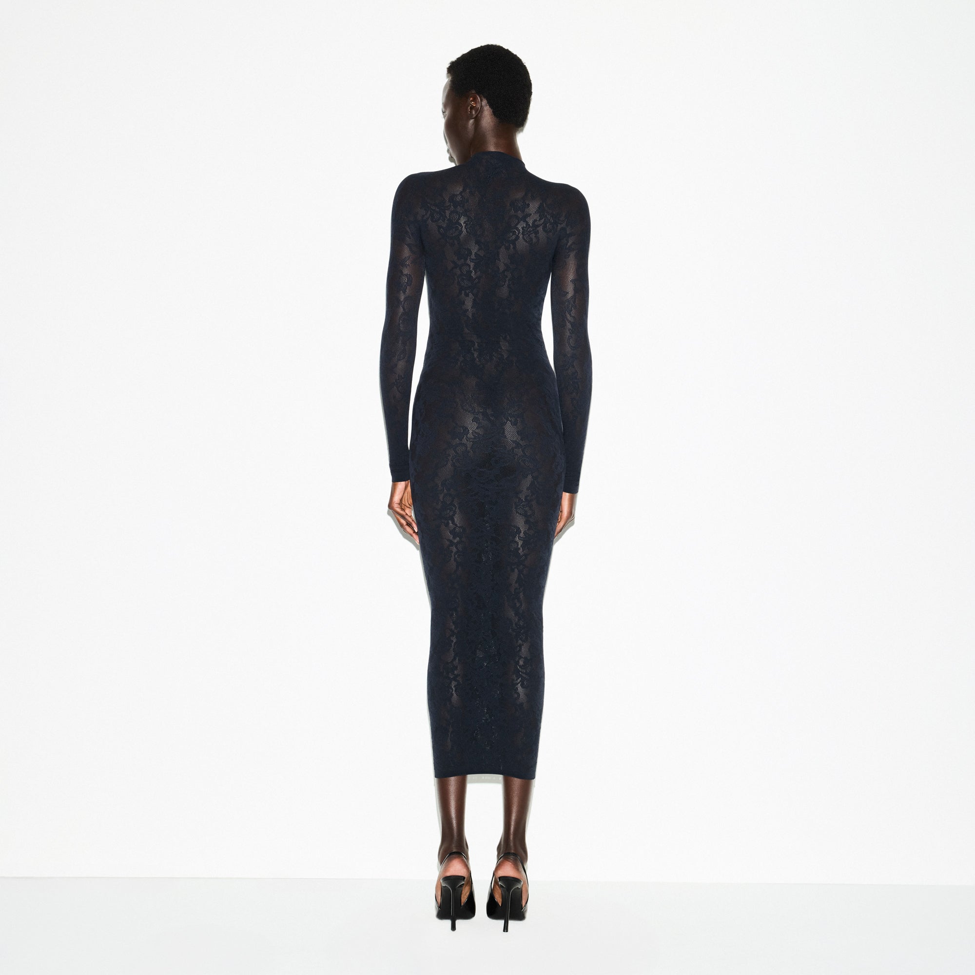 MOCK NECK LONG DRESS - Image 4
