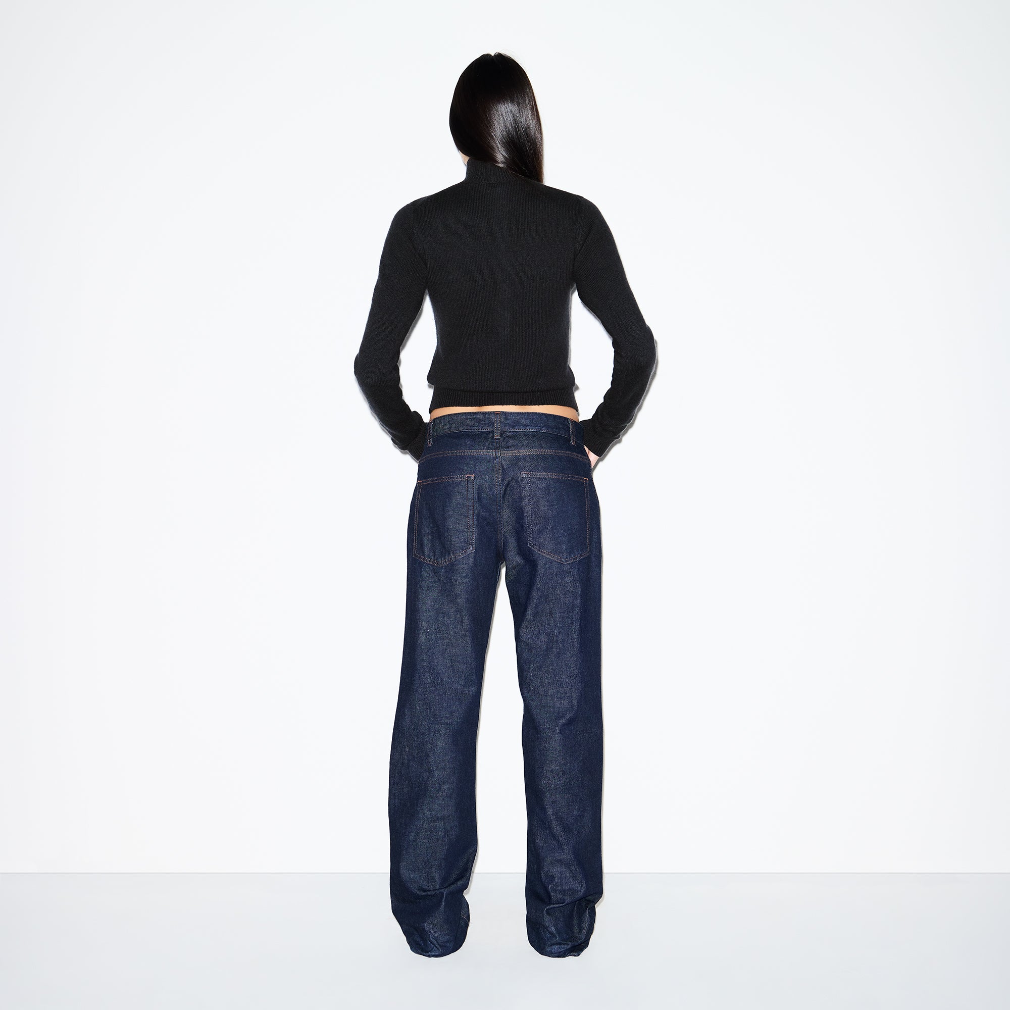 ZIP UP MOCK NECK SWEATER - Image 4