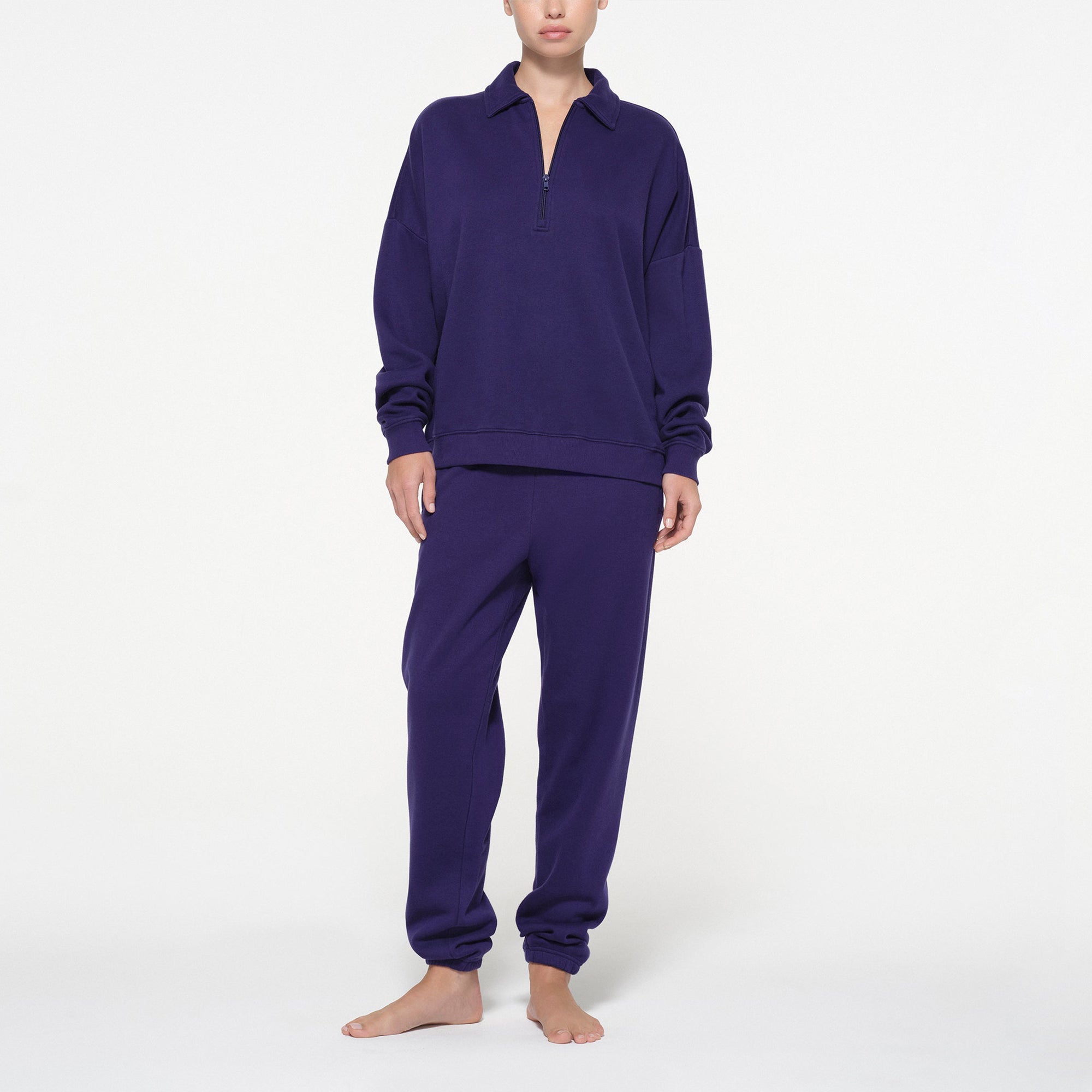 OVERSIZED QUARTER ZIP PULLOVER