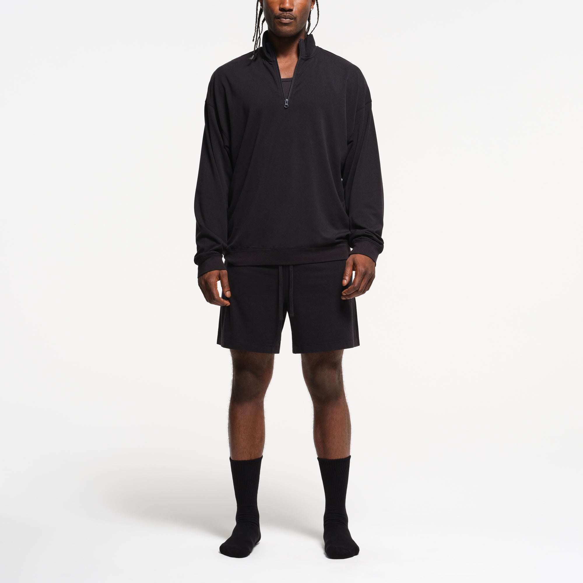 MENS RELAXED QUARTER ZIP PULLOVER