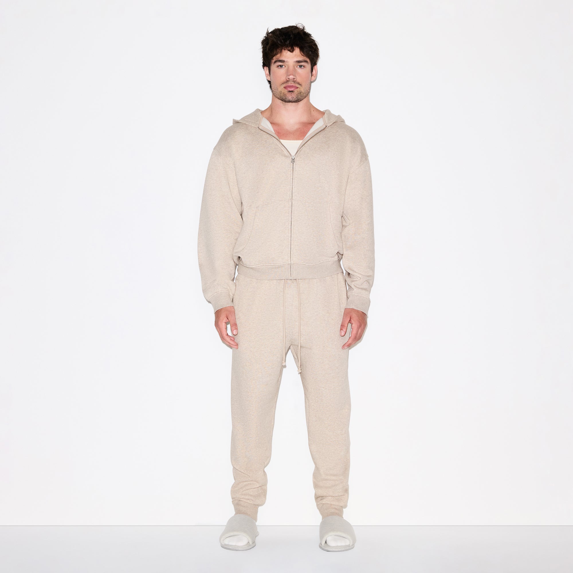 MENS RELAXED ZIP UP HOODIE