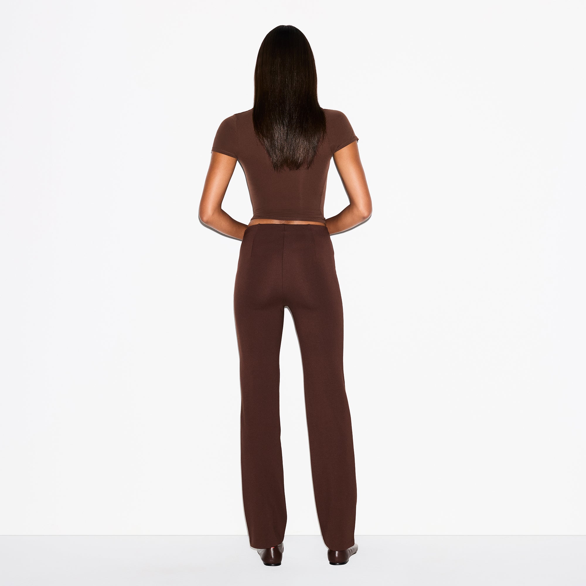 HIGH-WAISTED PINTUCK STRAIGHT LEG PANT - Image 3