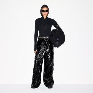 SHINY NYLON CARGO PANT