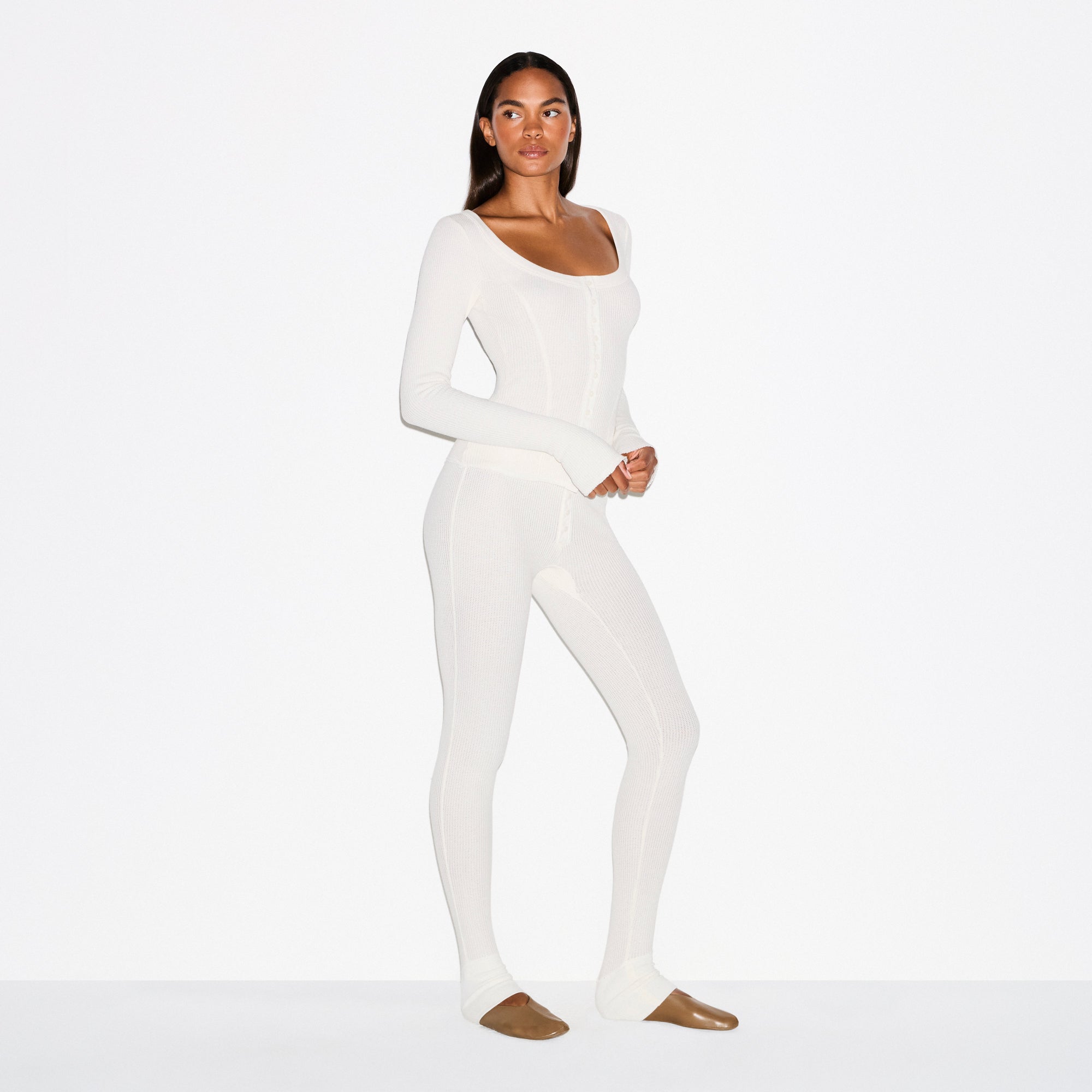 BUTTON FRONT LEGGING - Image 2