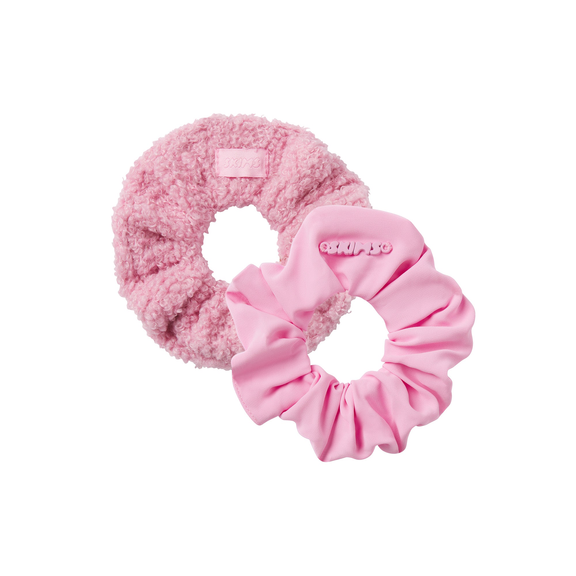TEDDY AND NYLON SCRUNCHIE 2-PACK