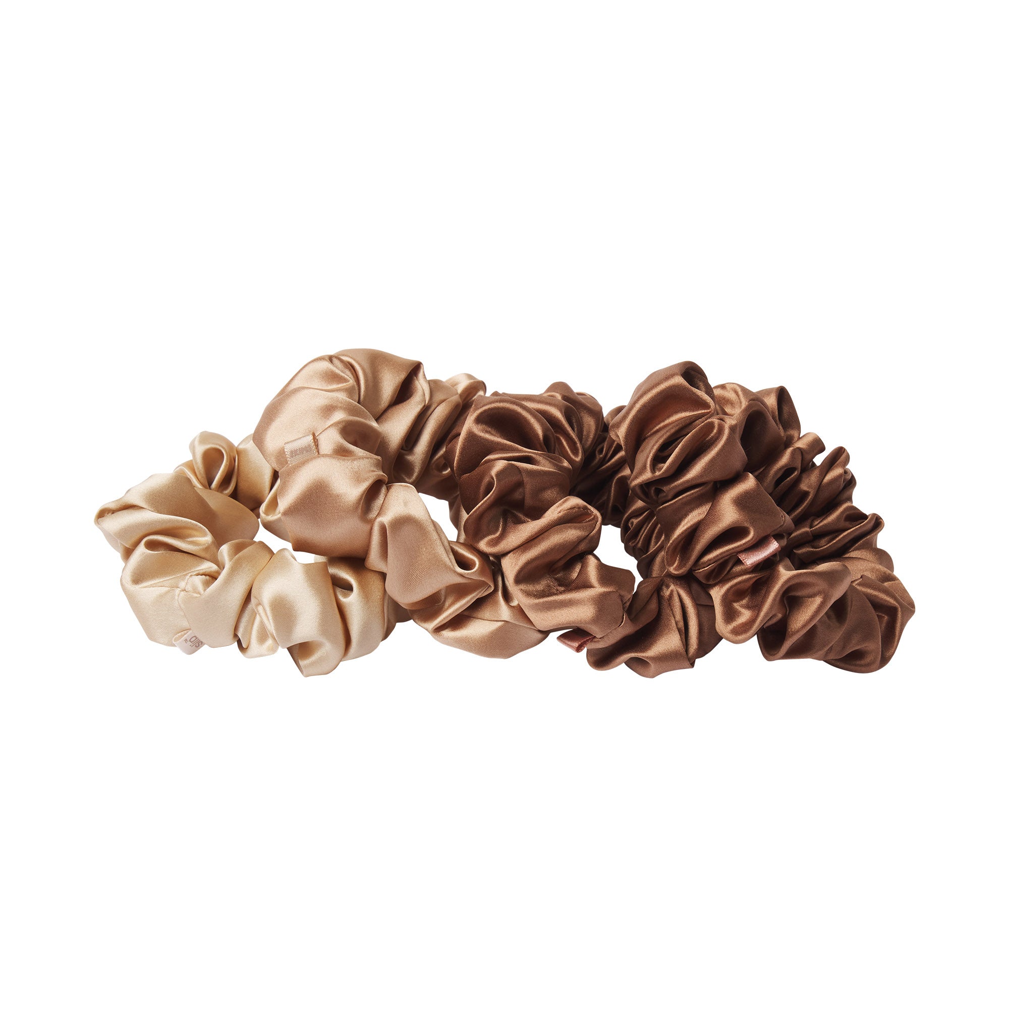 PURE SILK LARGE SCRUNCHIES 4-PACK - Image 3
