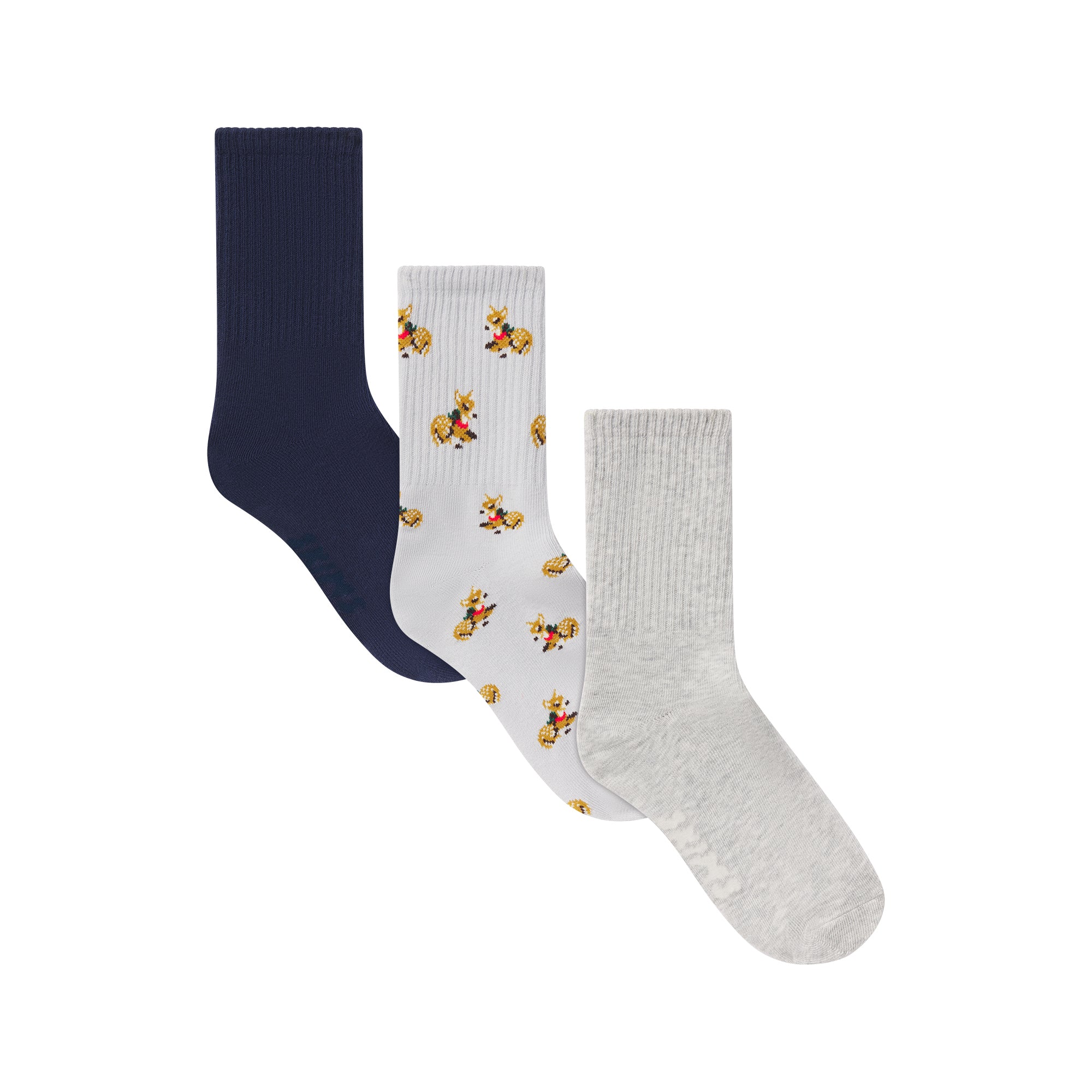 RIBBED CREW SOCK 3-PACK - Image 4