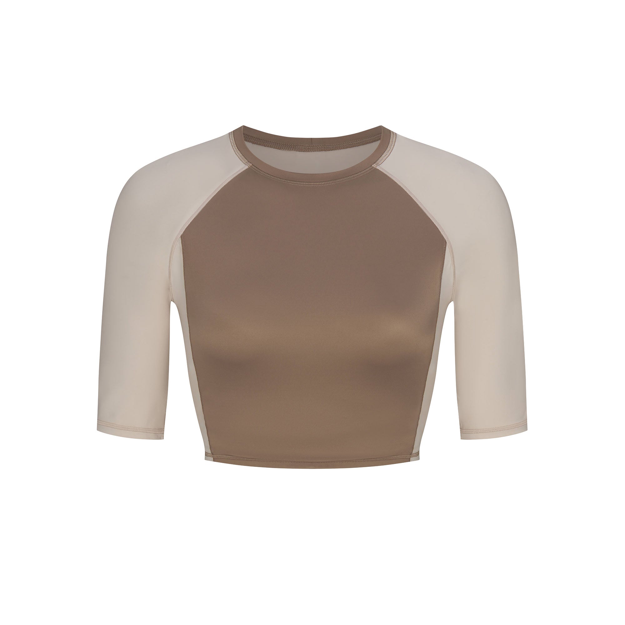 PADDED HALF SLEEVE CROP TOP - Image 9