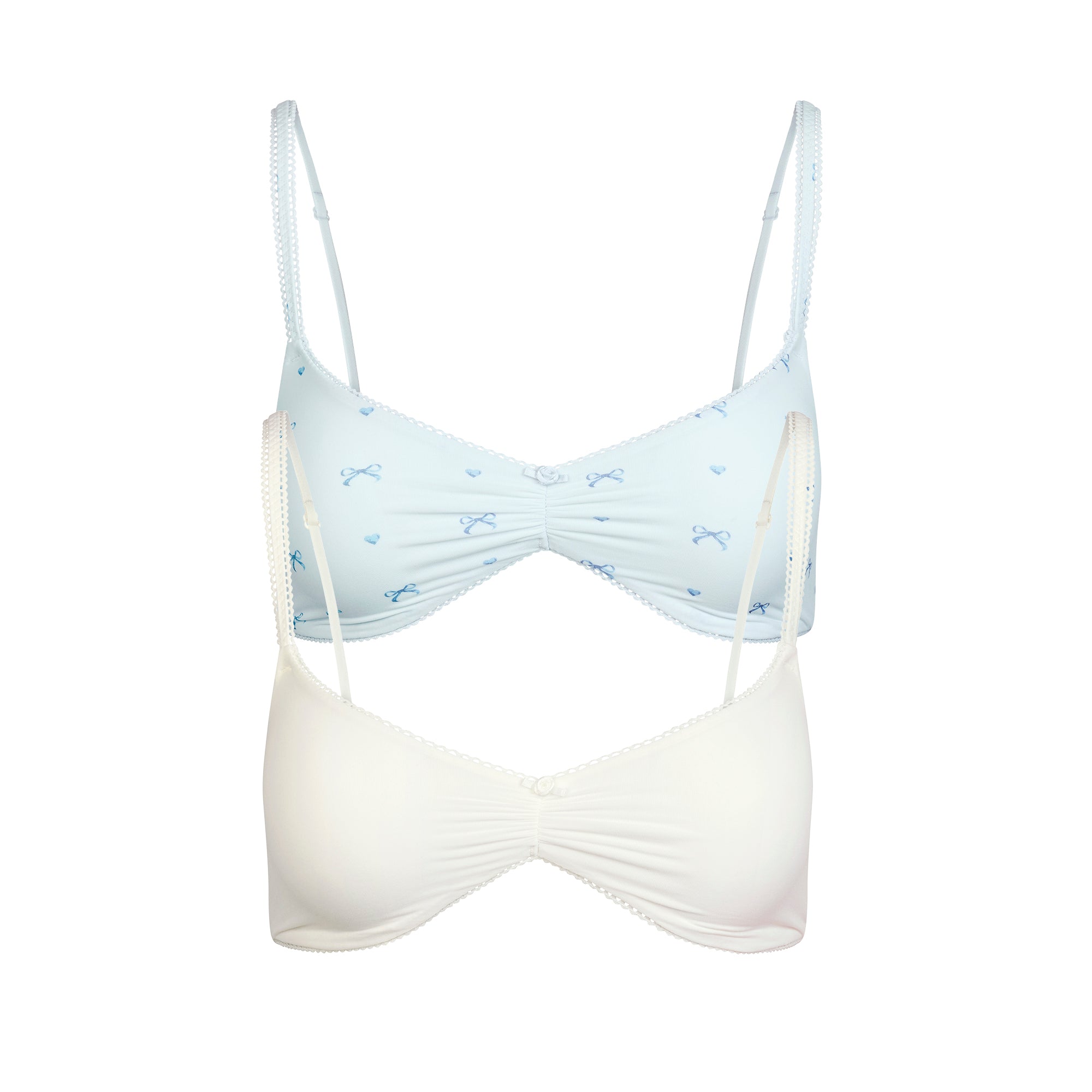 PICOT SKIMPY SCOOP BRALETTE 2-PACK