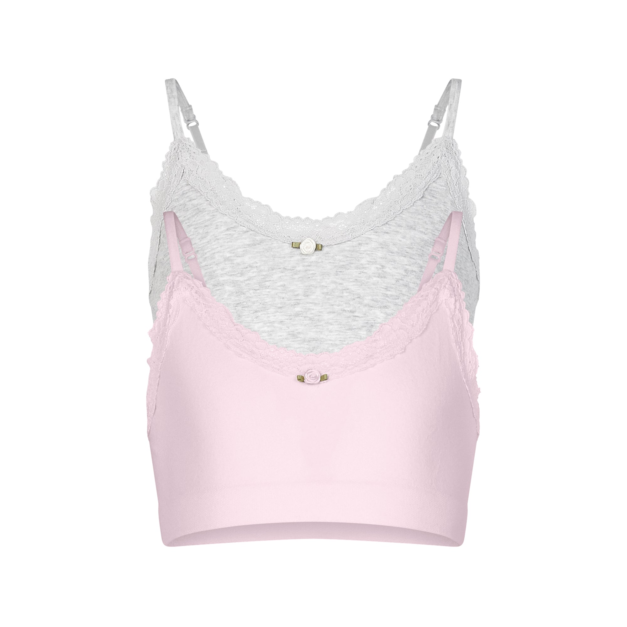 JUNIORS LACE SCOOP BRALETTE 2-PACK