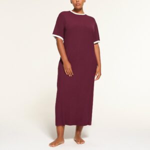 RINGER T-SHIRT LONG DRESS