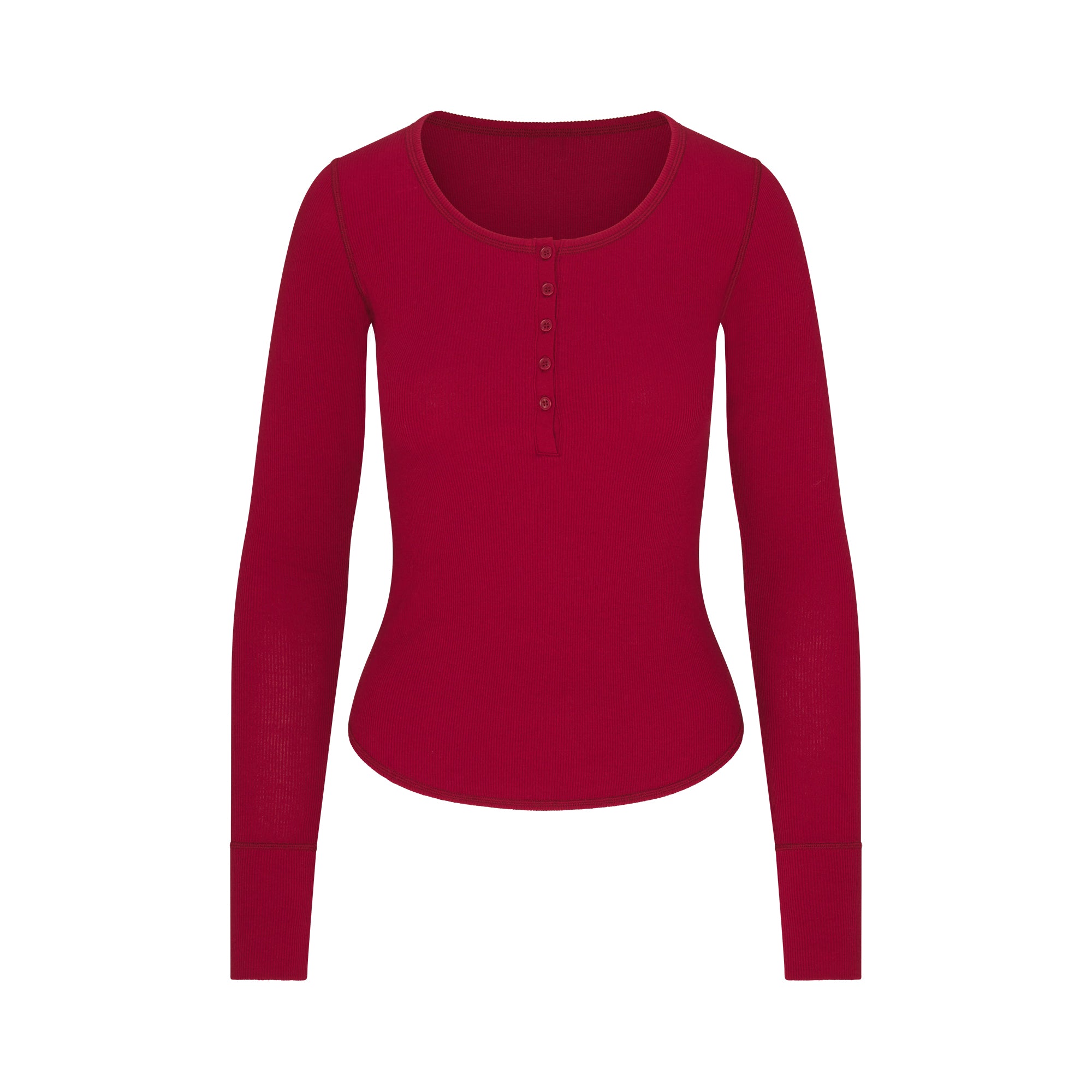 SCOOP NECK HENLEY - Image 6