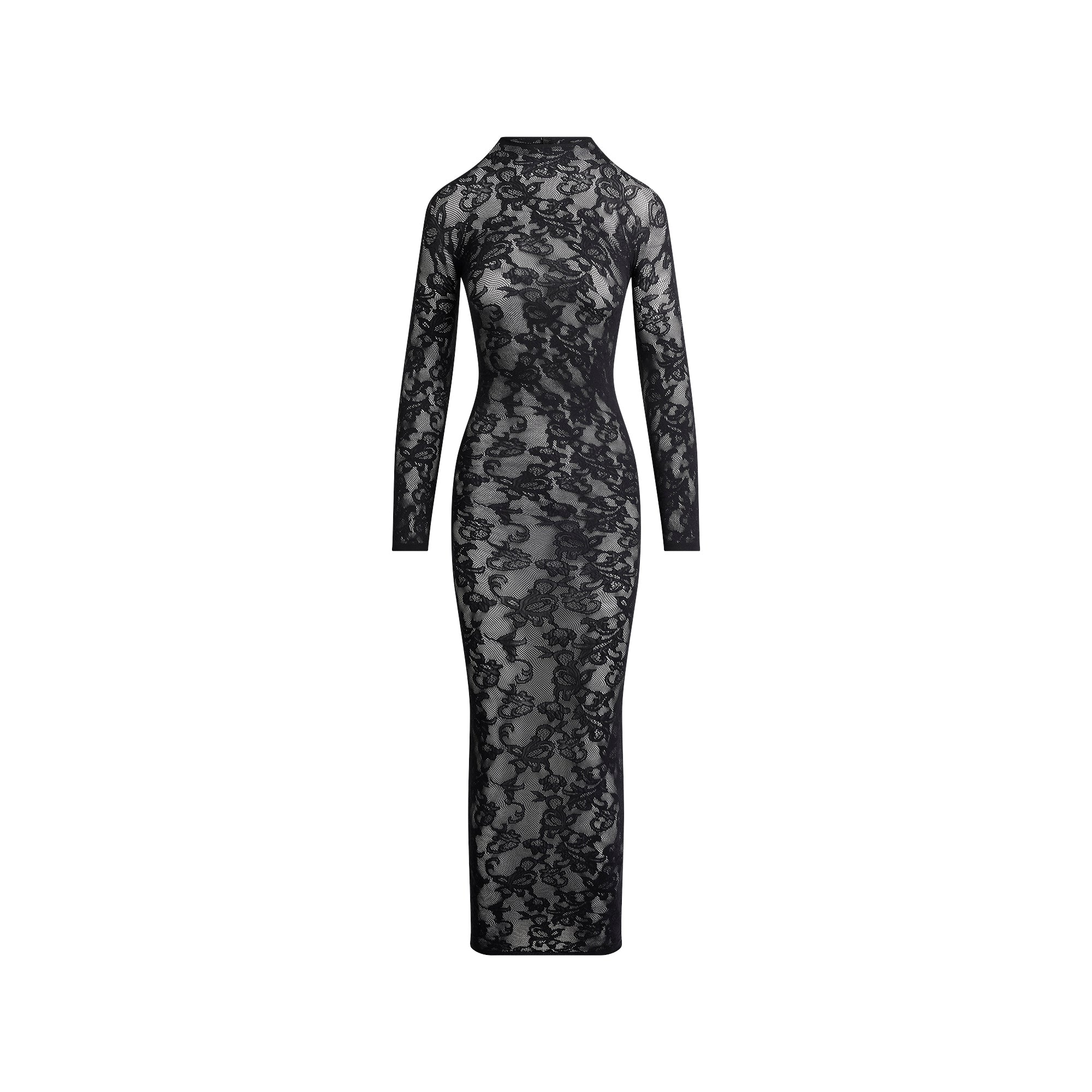 MOCK NECK LONG DRESS - Image 9