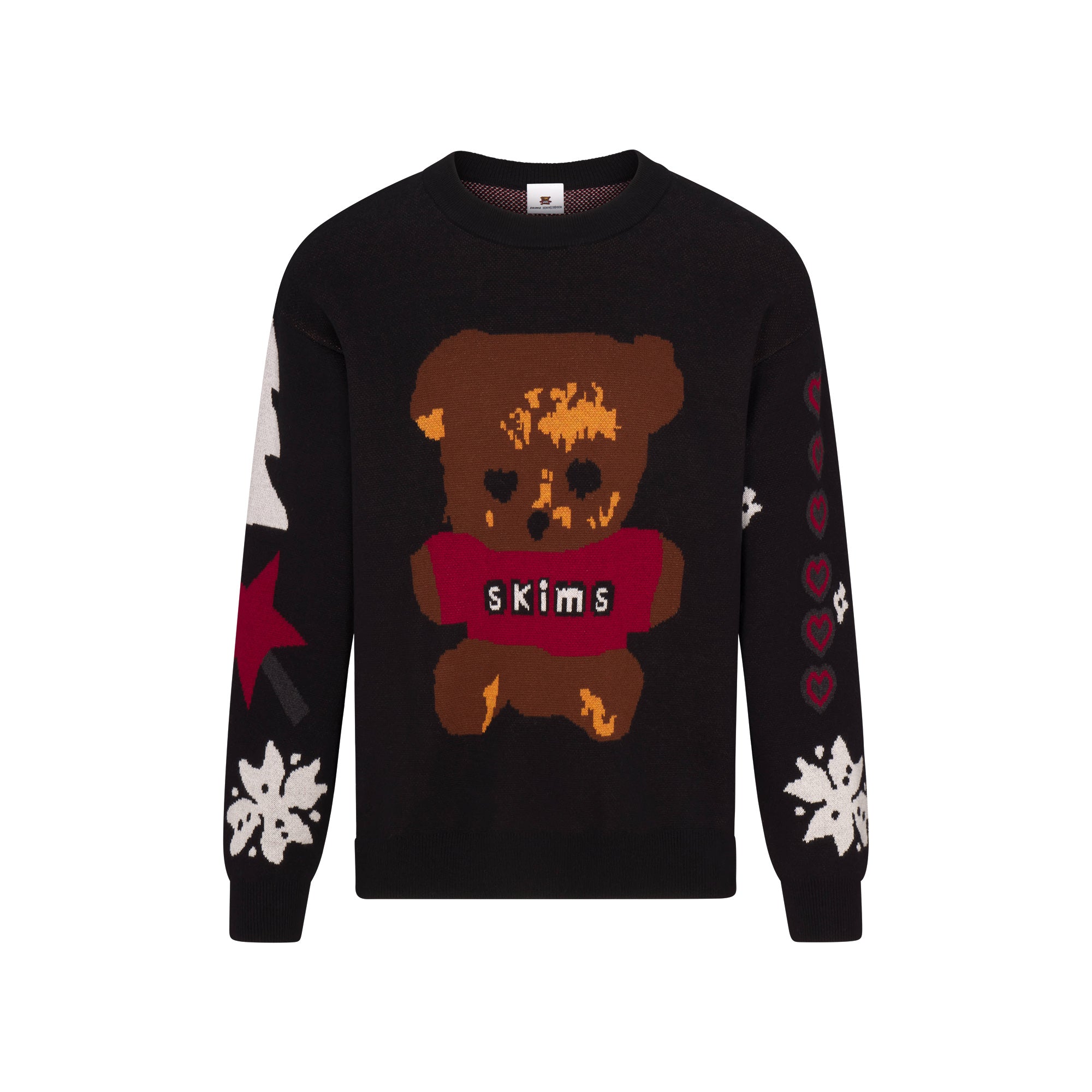 COTTON KNIT MENS INTARSIA SWEATER - Image 8
