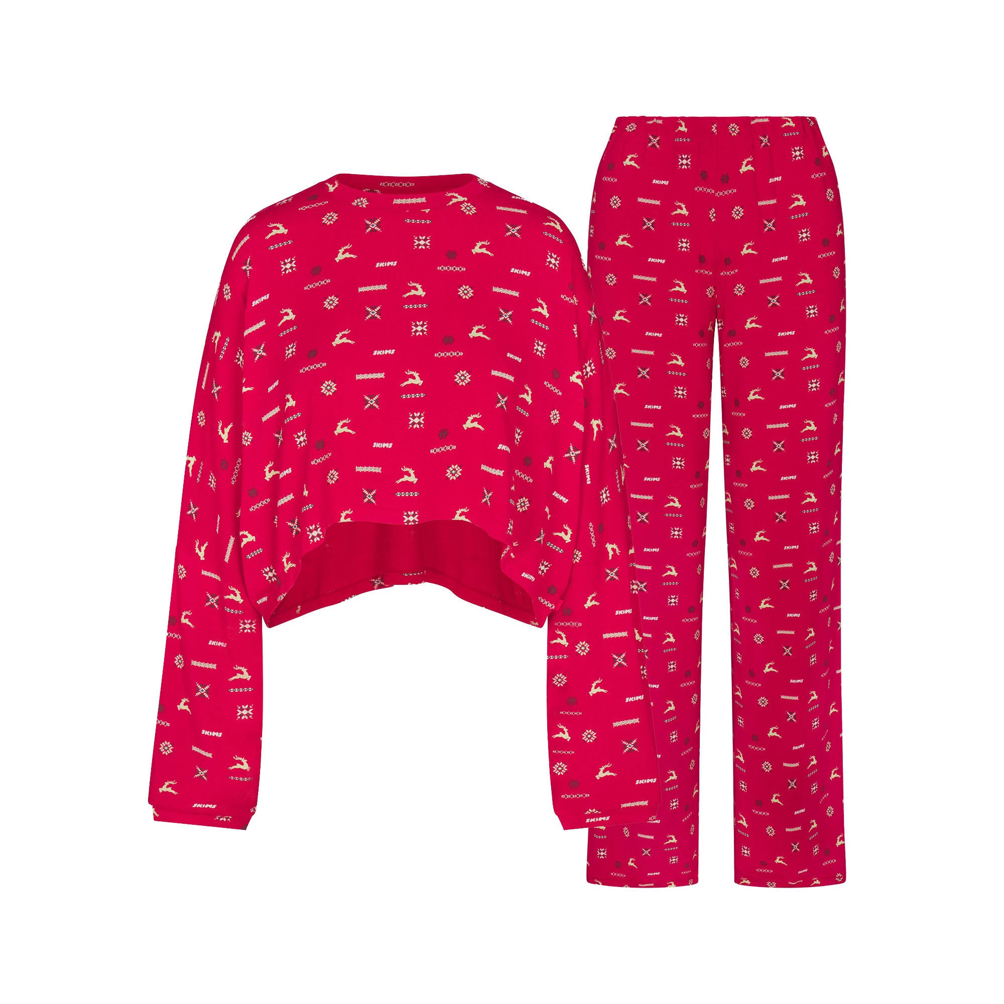 CROPPED LONG SLEEVE AND PANT SET - Image 7