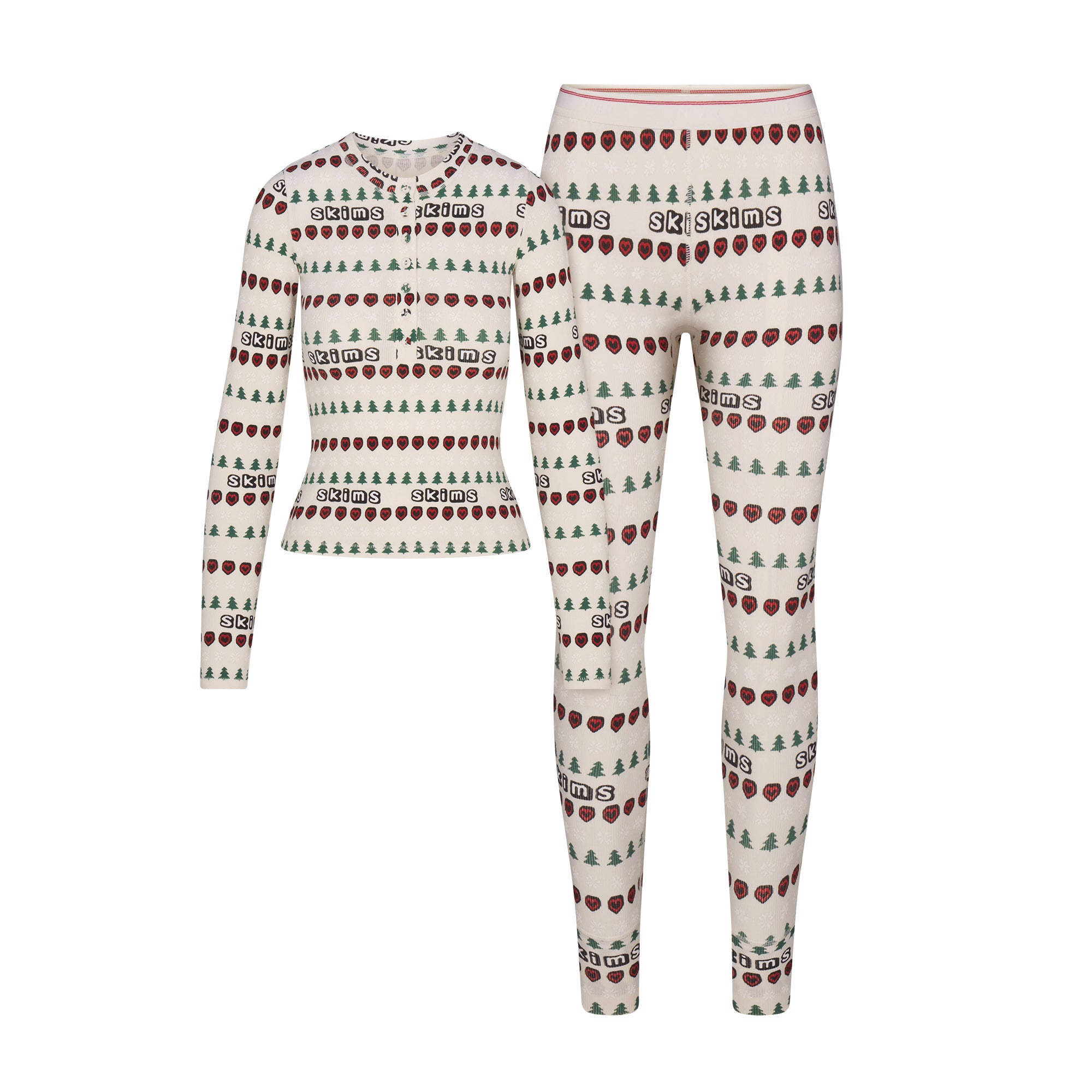 COTTON RIB HENLEY AND LEGGING SET - Image 8