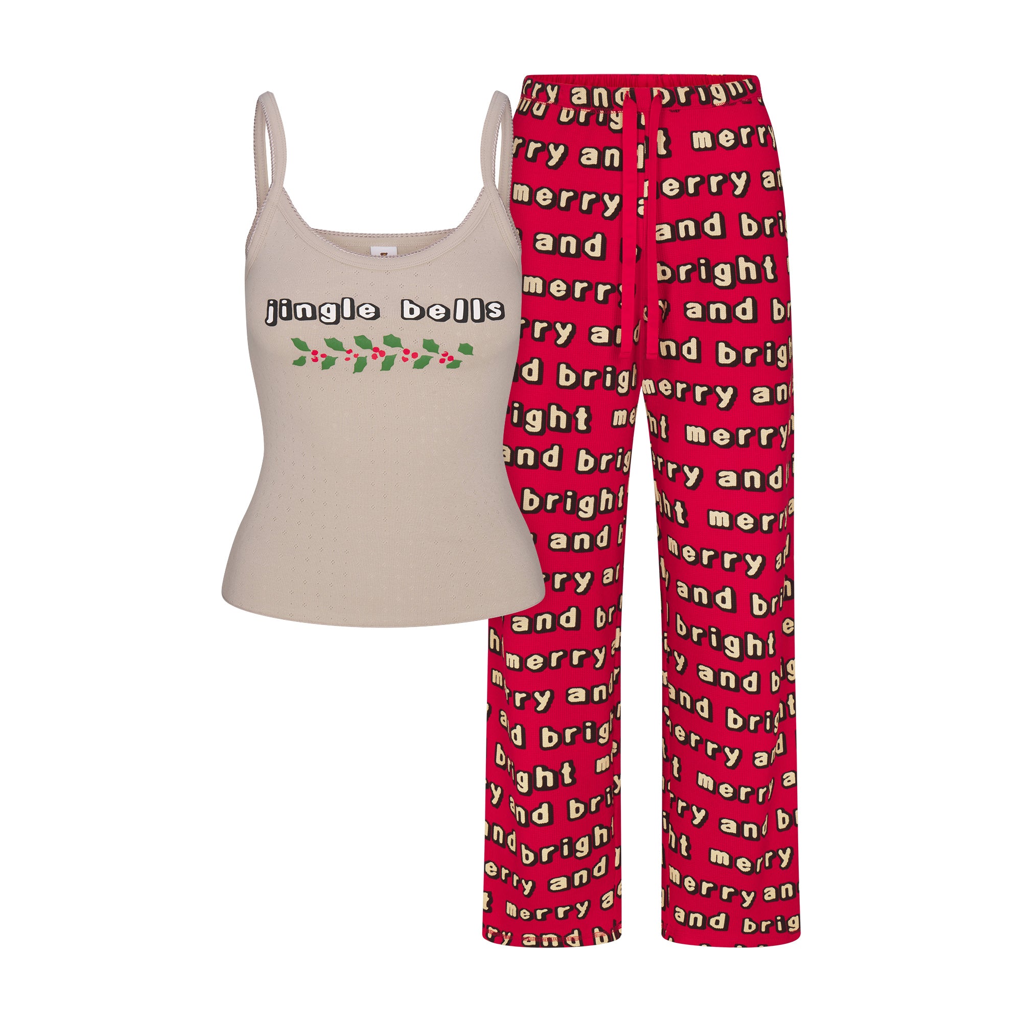 HEAVY POINTELLE AND WAFFLE SLEEP SET - Image 11
