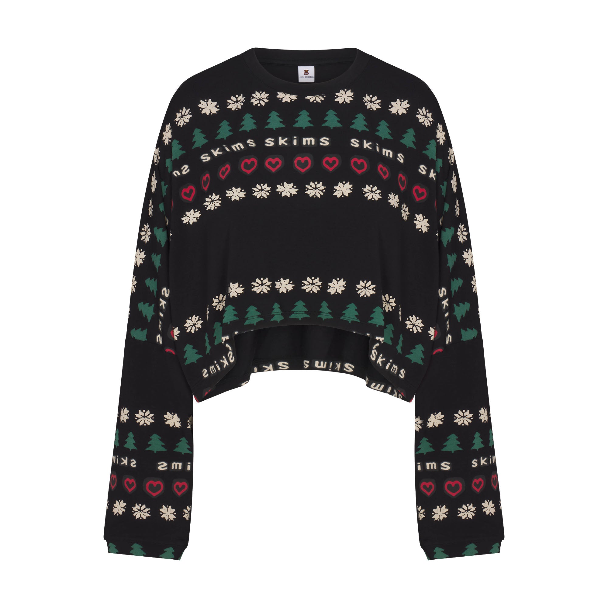 SKIMS SLEEP CROPPED LONG SLEEVE AND PANT SET - Image 6