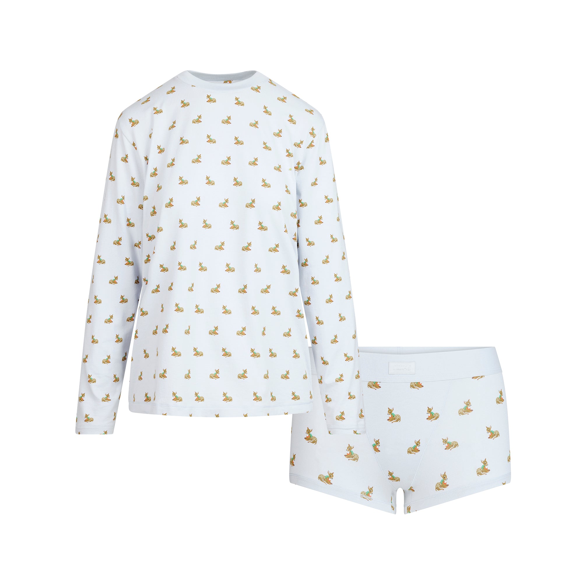 LONG SLEEVE T-SHIRT AND SHORT BOXER SET - Image 8