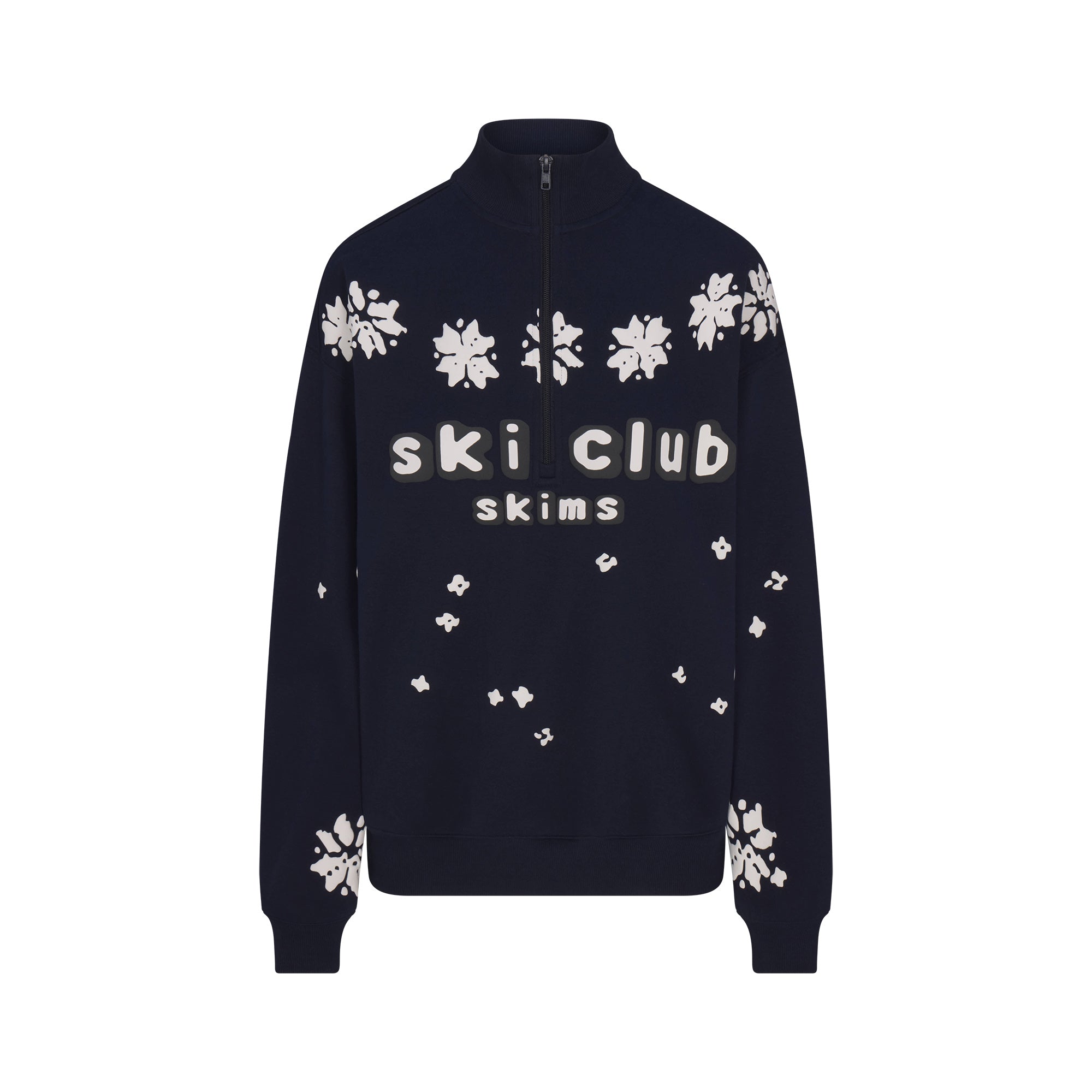 COTTON FLEECE OVERSIZED QUARTER ZIP - Image 8